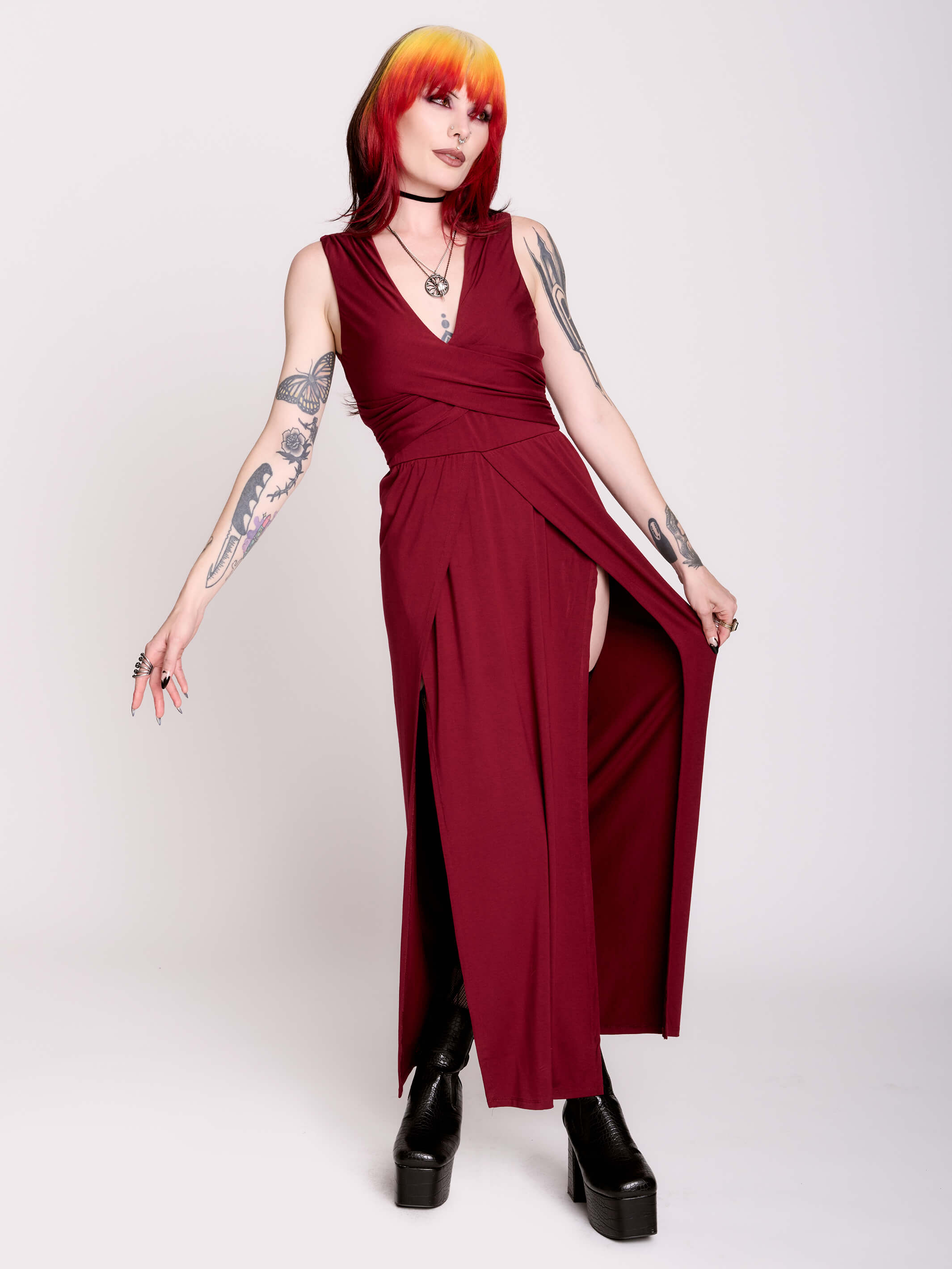 twist front dress Cutout Gown with Tiered Ruffles 47898 and casual and can easily be dressed up. Angie Floral Twist Front Dress