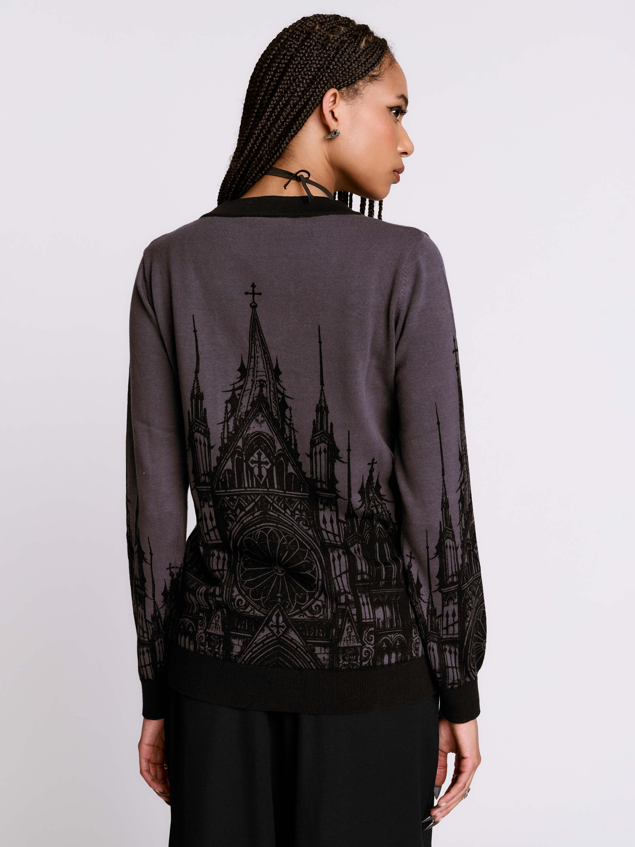 Cathedral Cardigan – Midnight Hour