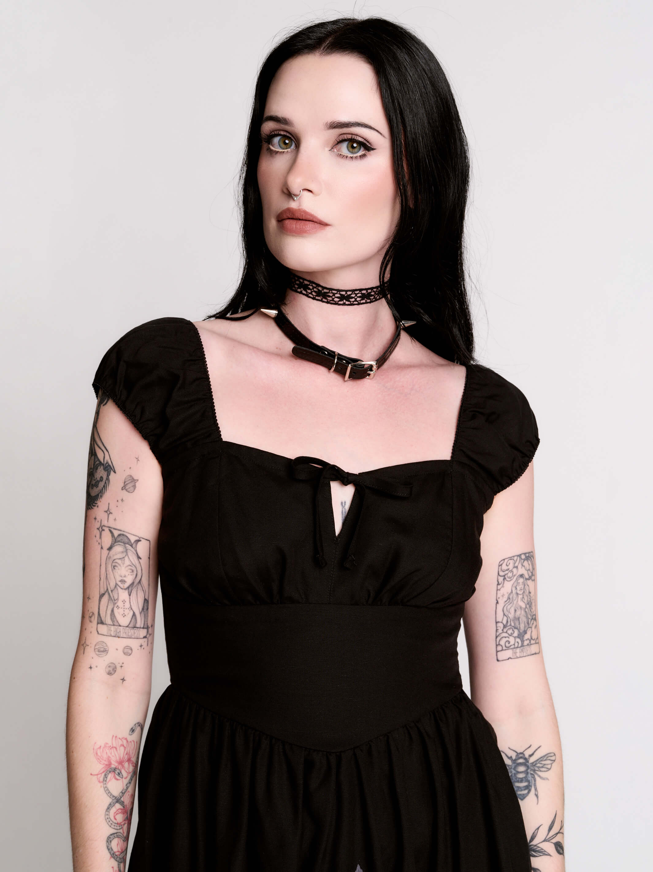 black gothic dresses with cathedral skyline