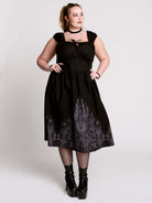black gothic dresses with cathedral skyline