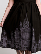 black gothic dresses with cathedral skyline