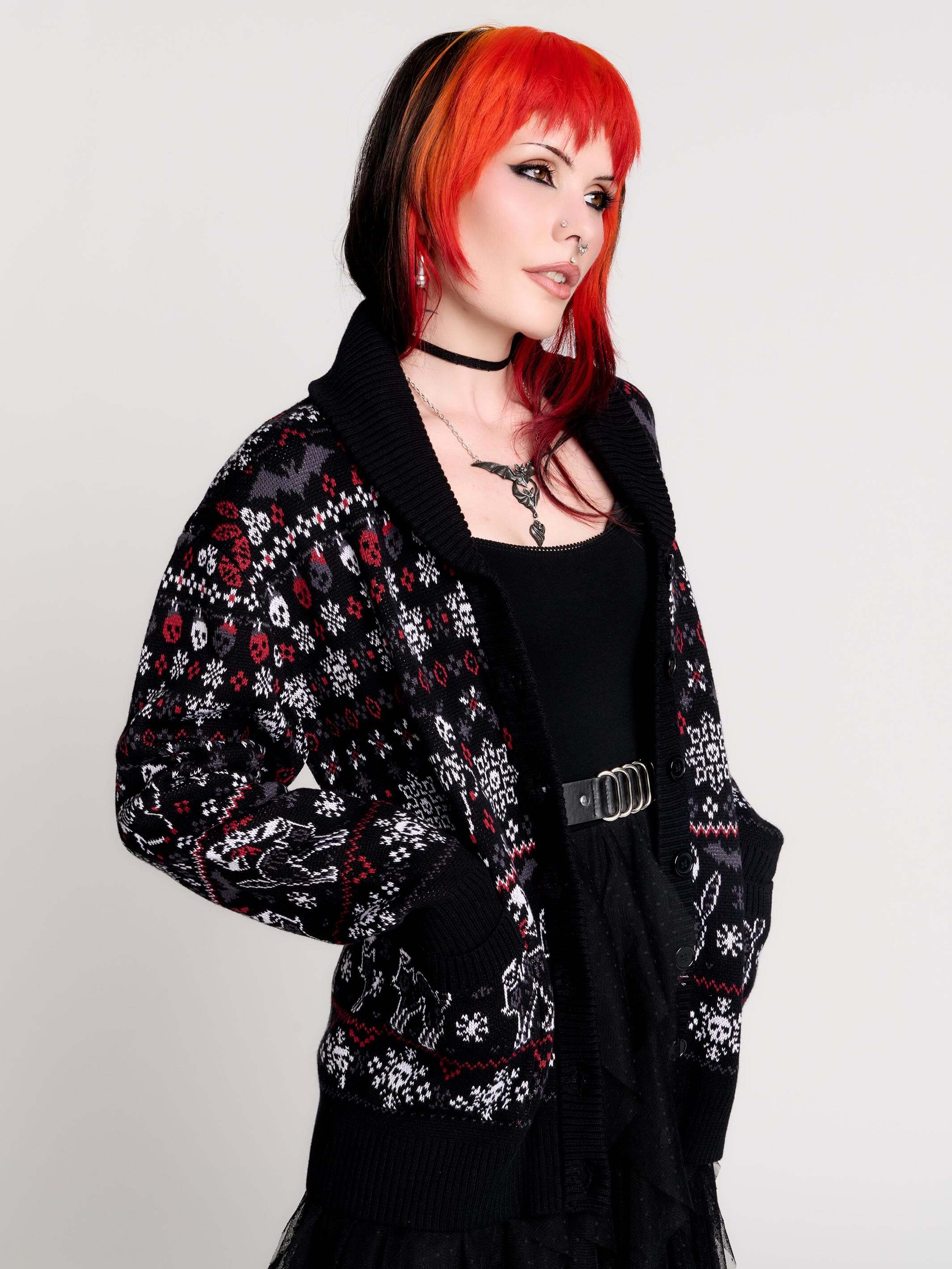 Bat Xmas Cardigan
