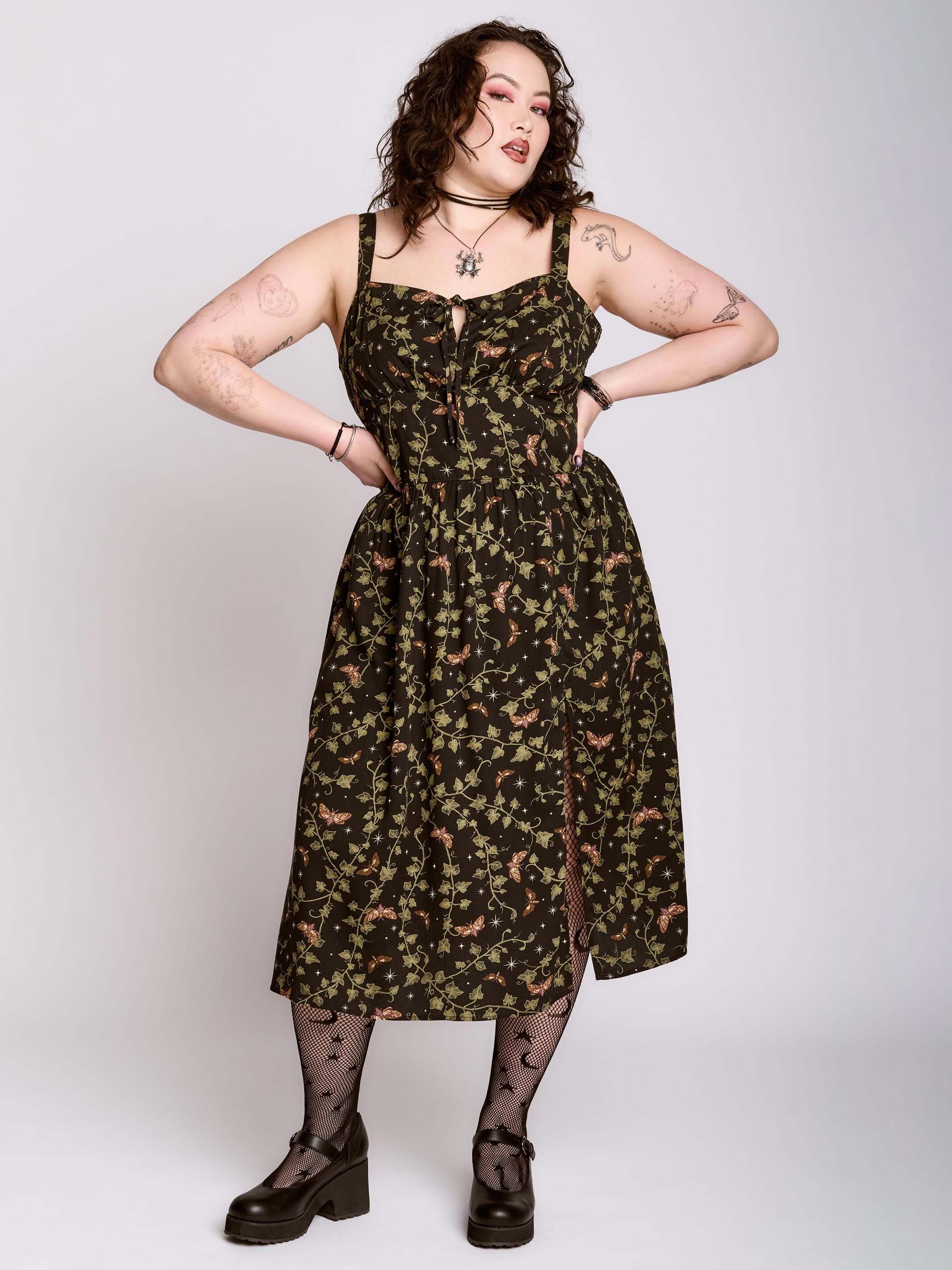 Creeping Ivy Sundress – Midnight Hour