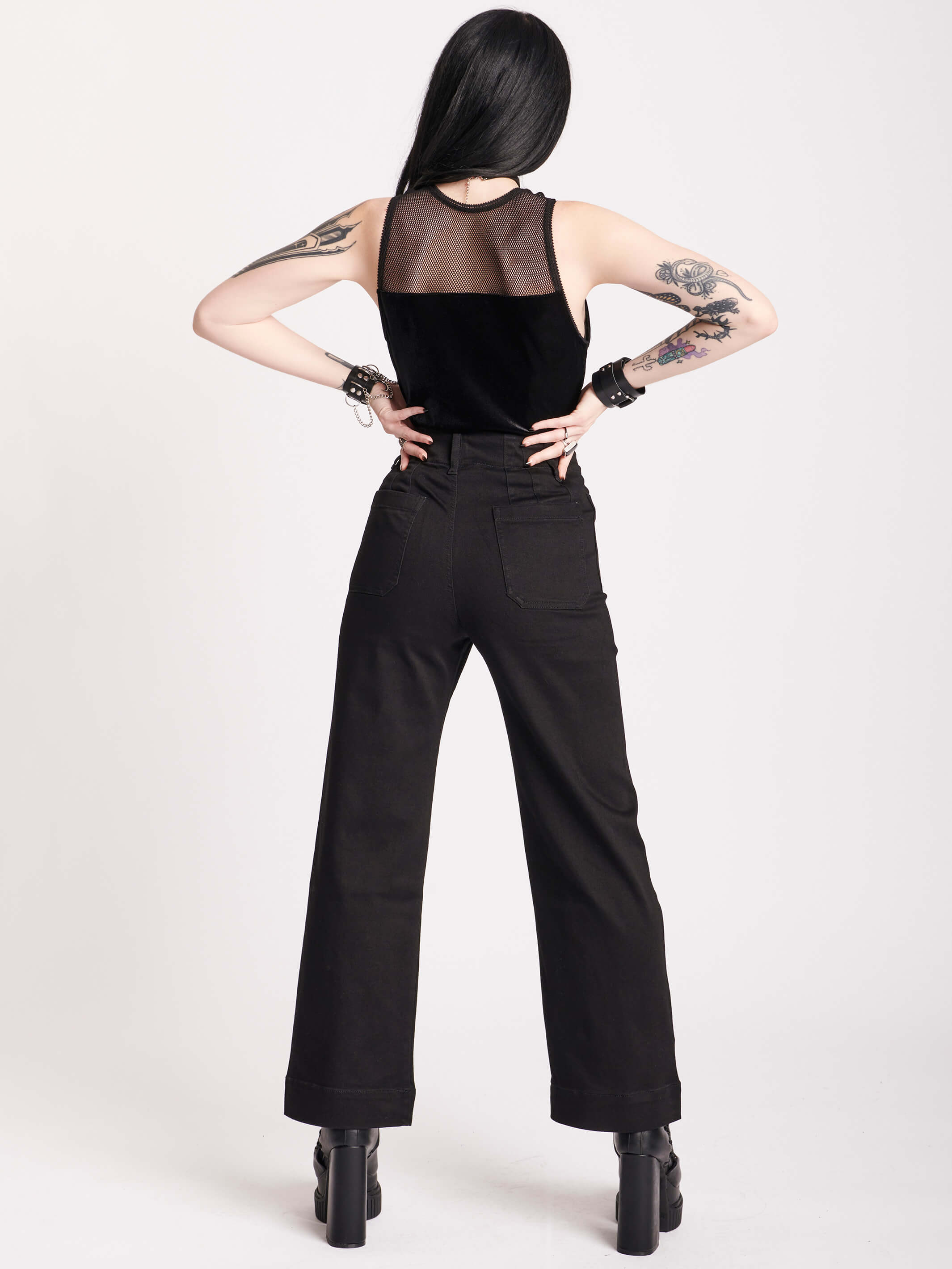 Cropped Wide Leg Jeans – Midnight Hour
