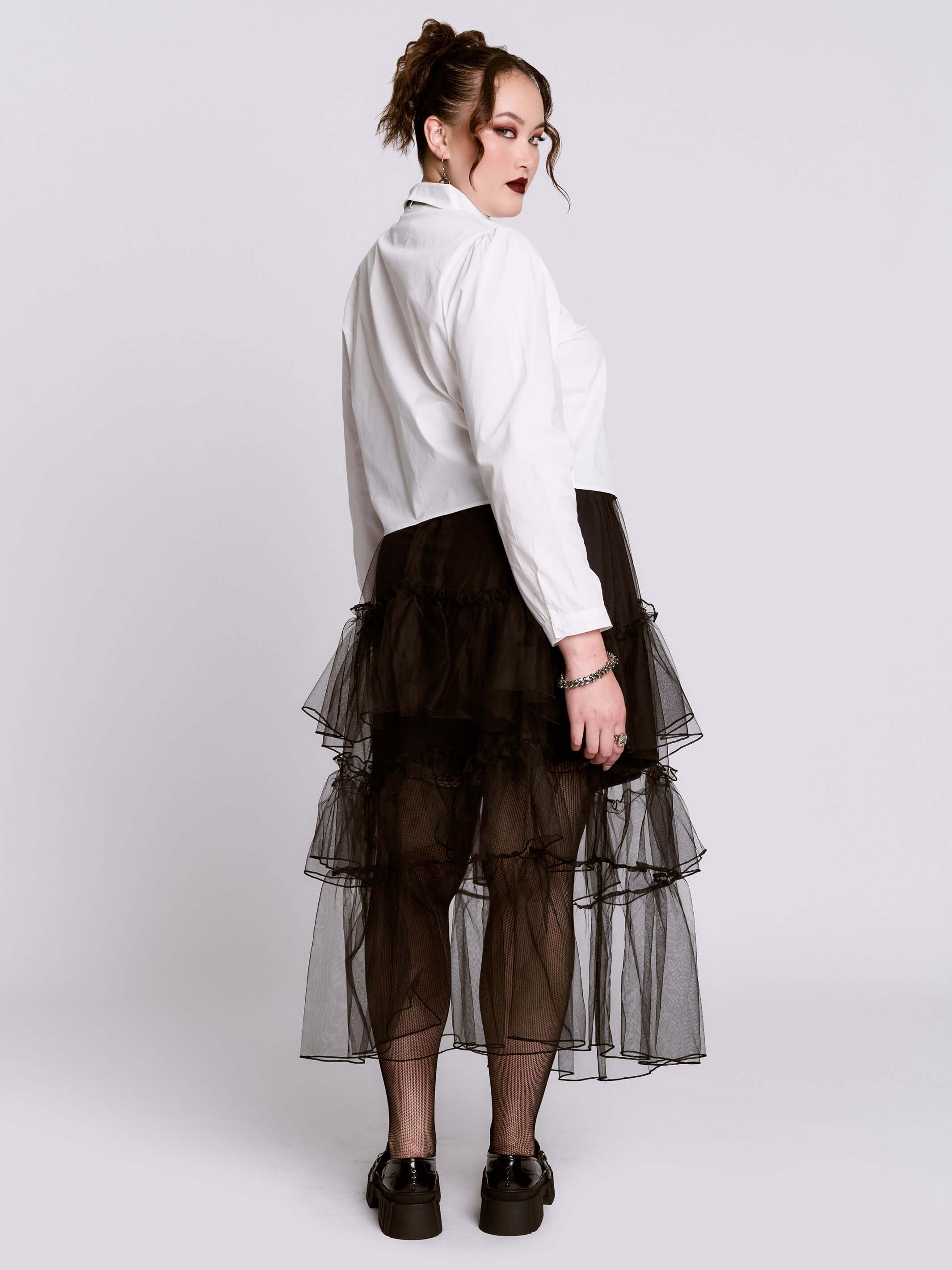 TULLE RUFFLE SKIRT