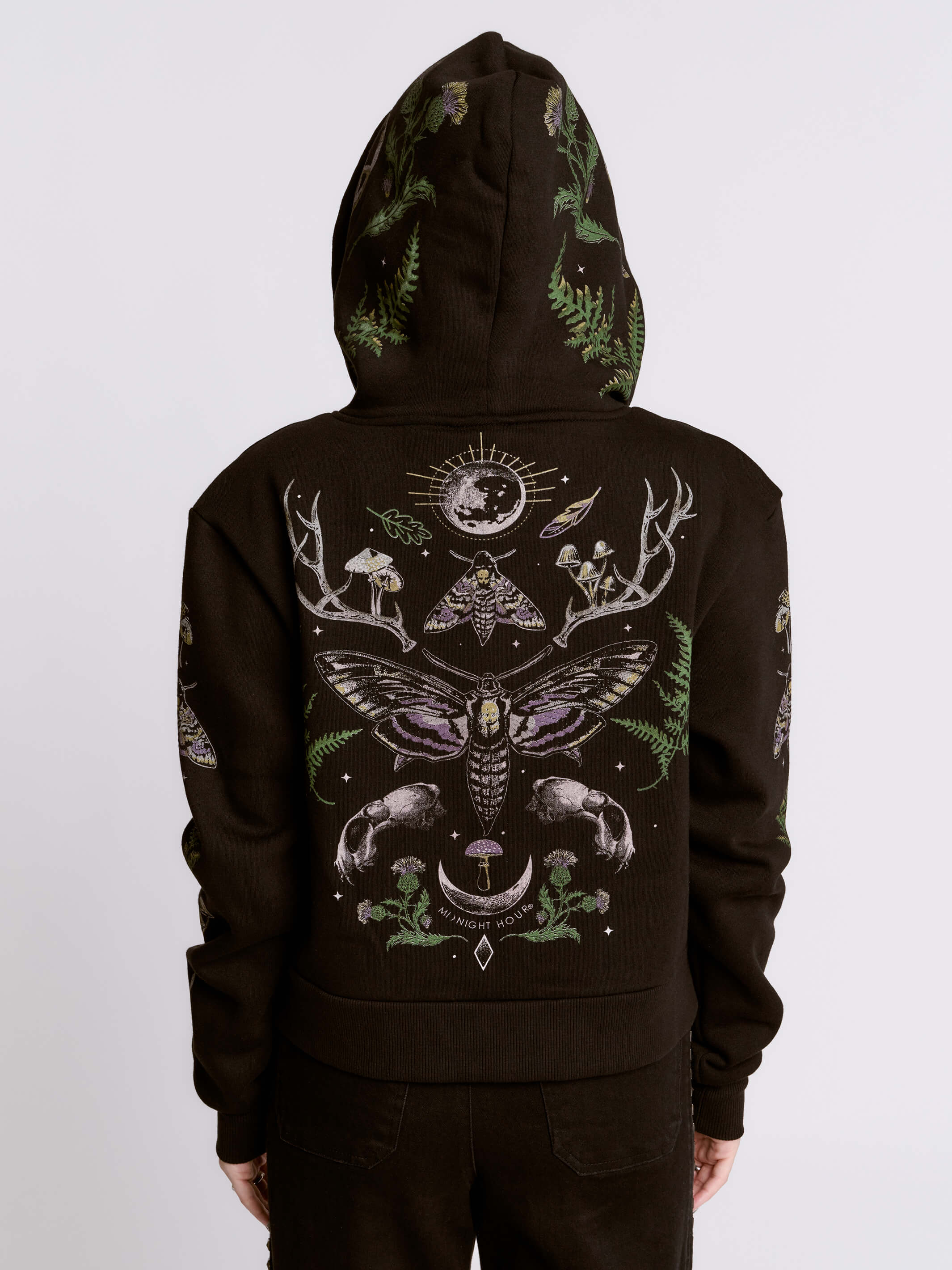 Cropped Forest Witch Hoodie – Midnight Hour