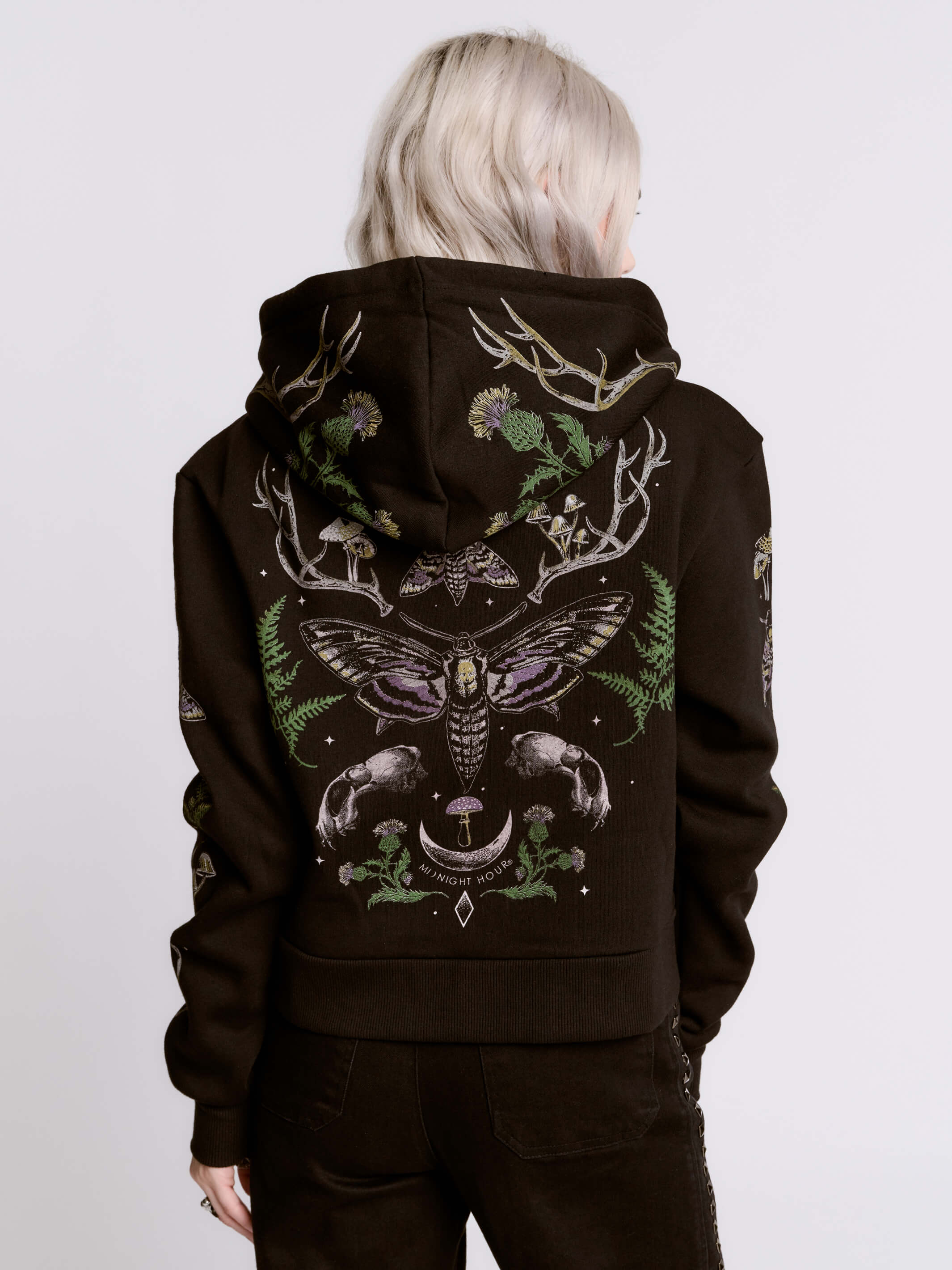 CROPPED FOREST WITCH HOODIE