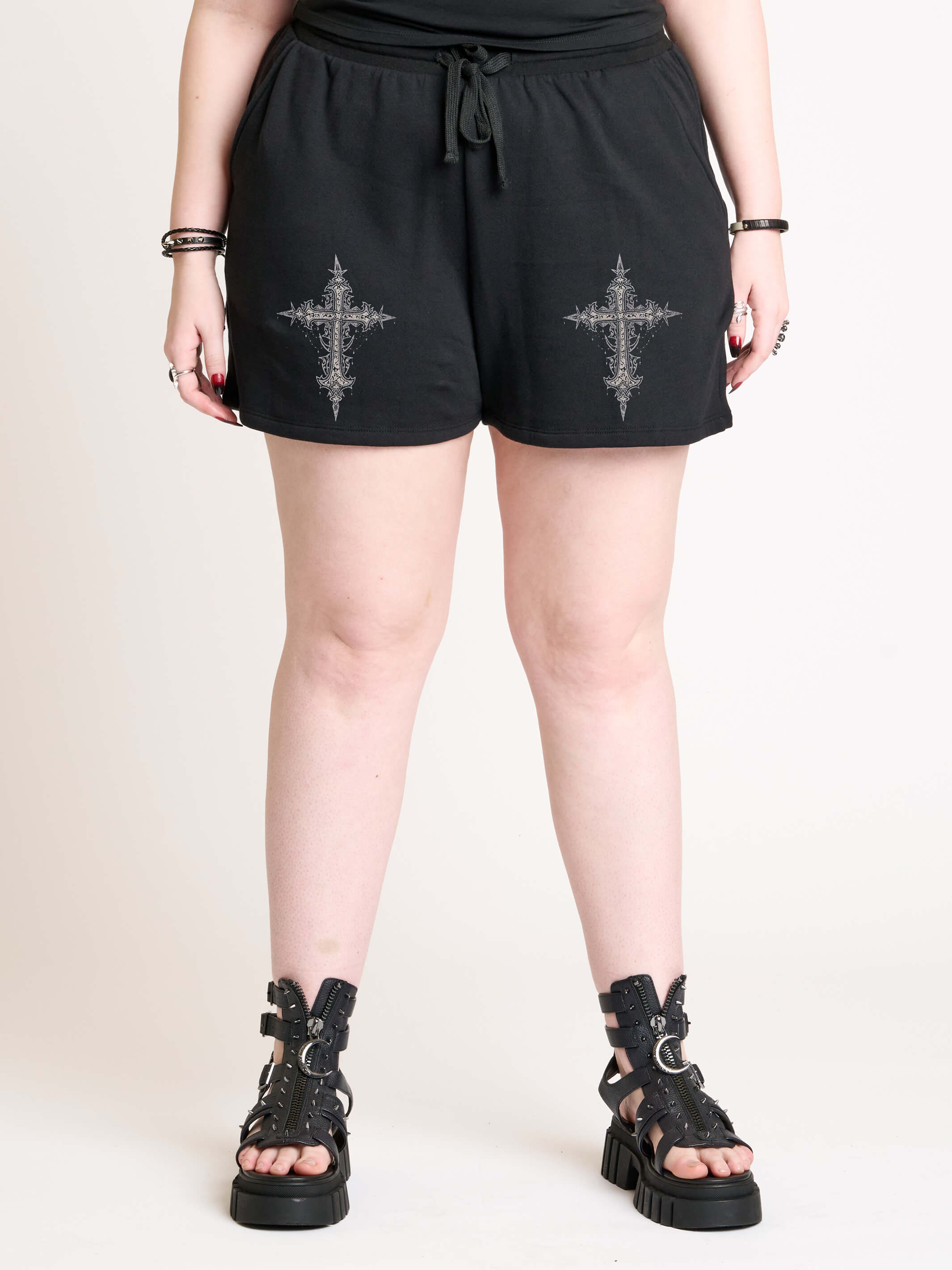 Victorian Cross Sweat Shorts