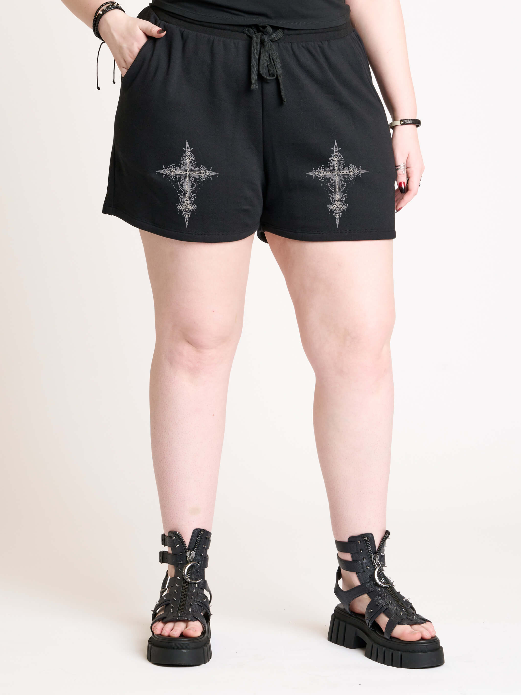 Victorian Cross Sweat Shorts