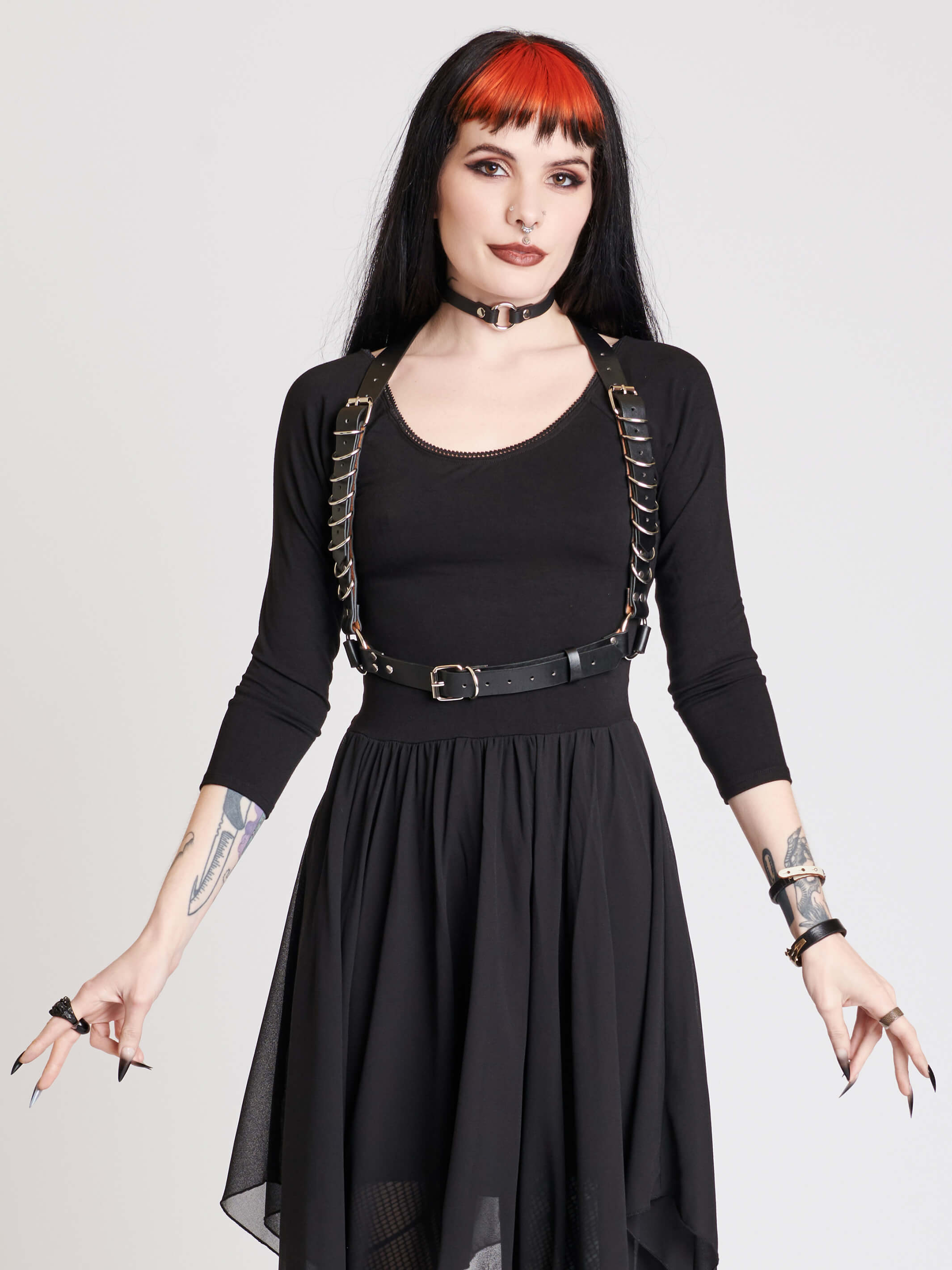 THEREDTHREAD S shoulder harness dress