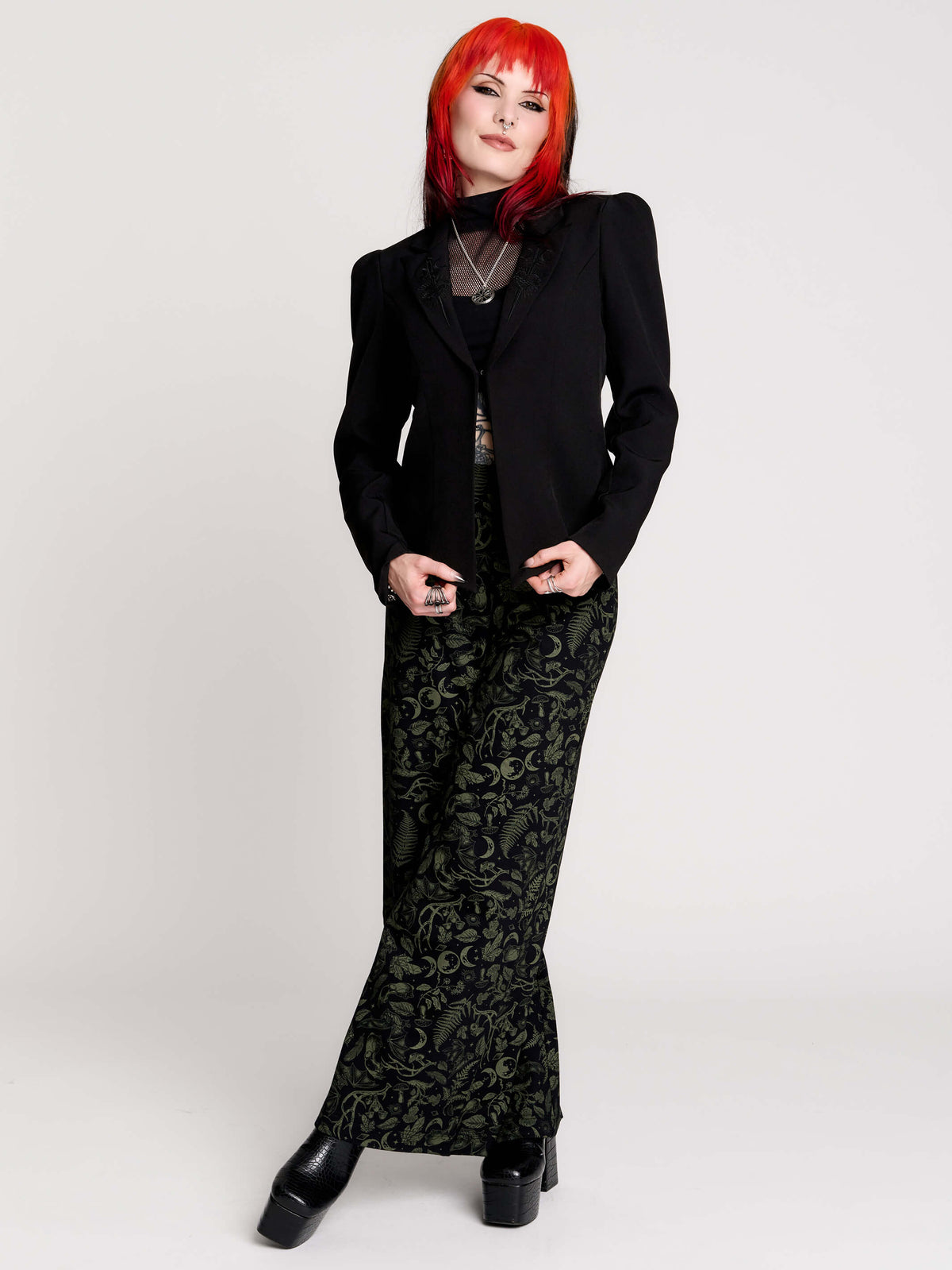 a black structured blazer