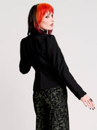 a black structured blazer