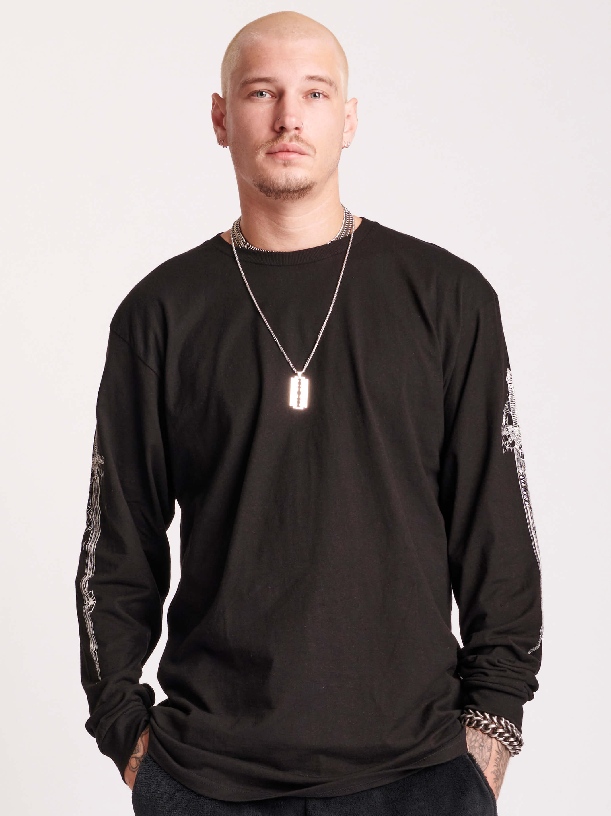 Dagger Long Sleeve T-shirt – Midnight Hour