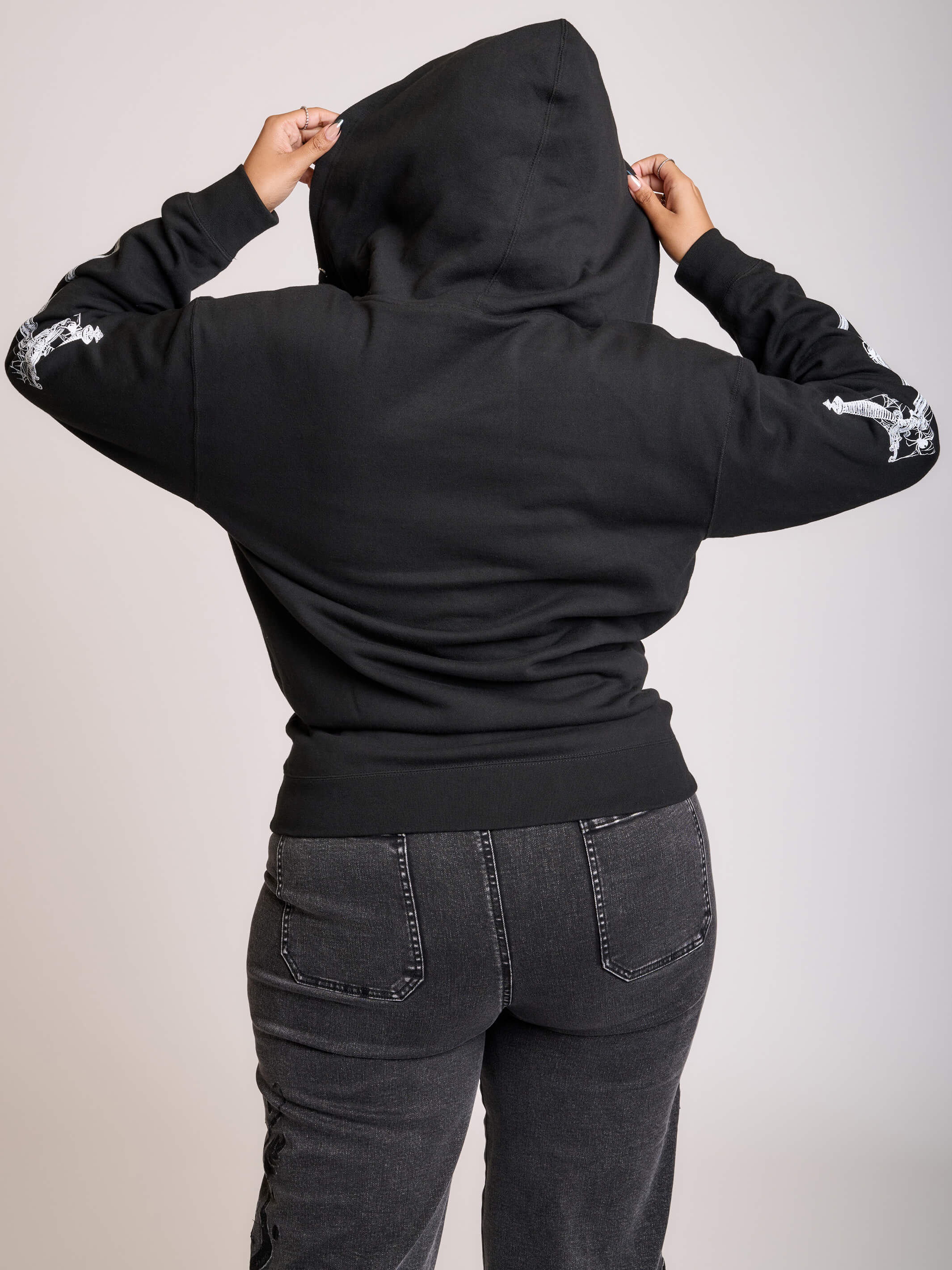Dagger Zip Up Hoodie – Midnight Hour