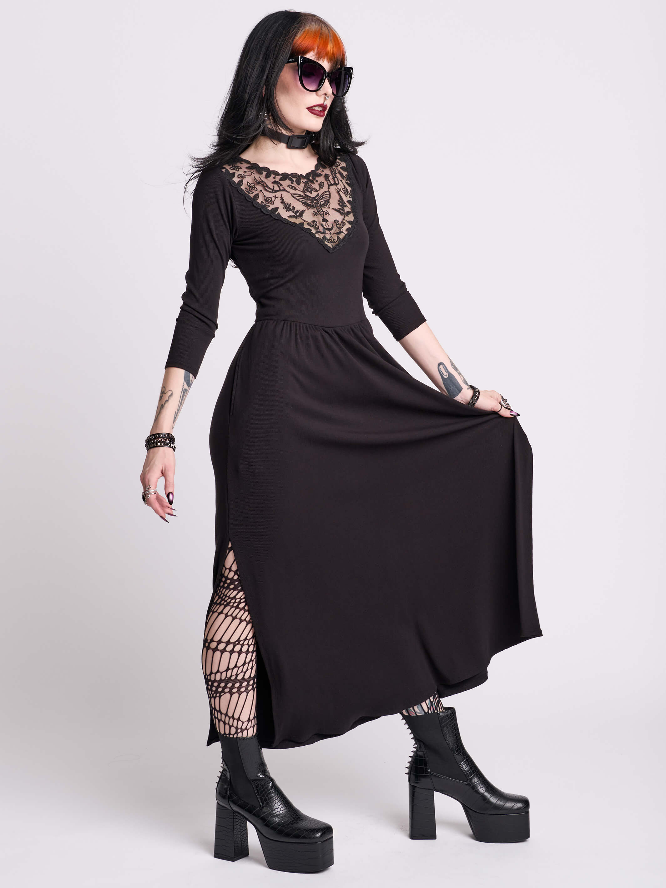 Dark Delights Maxi Dress – Midnight Hour