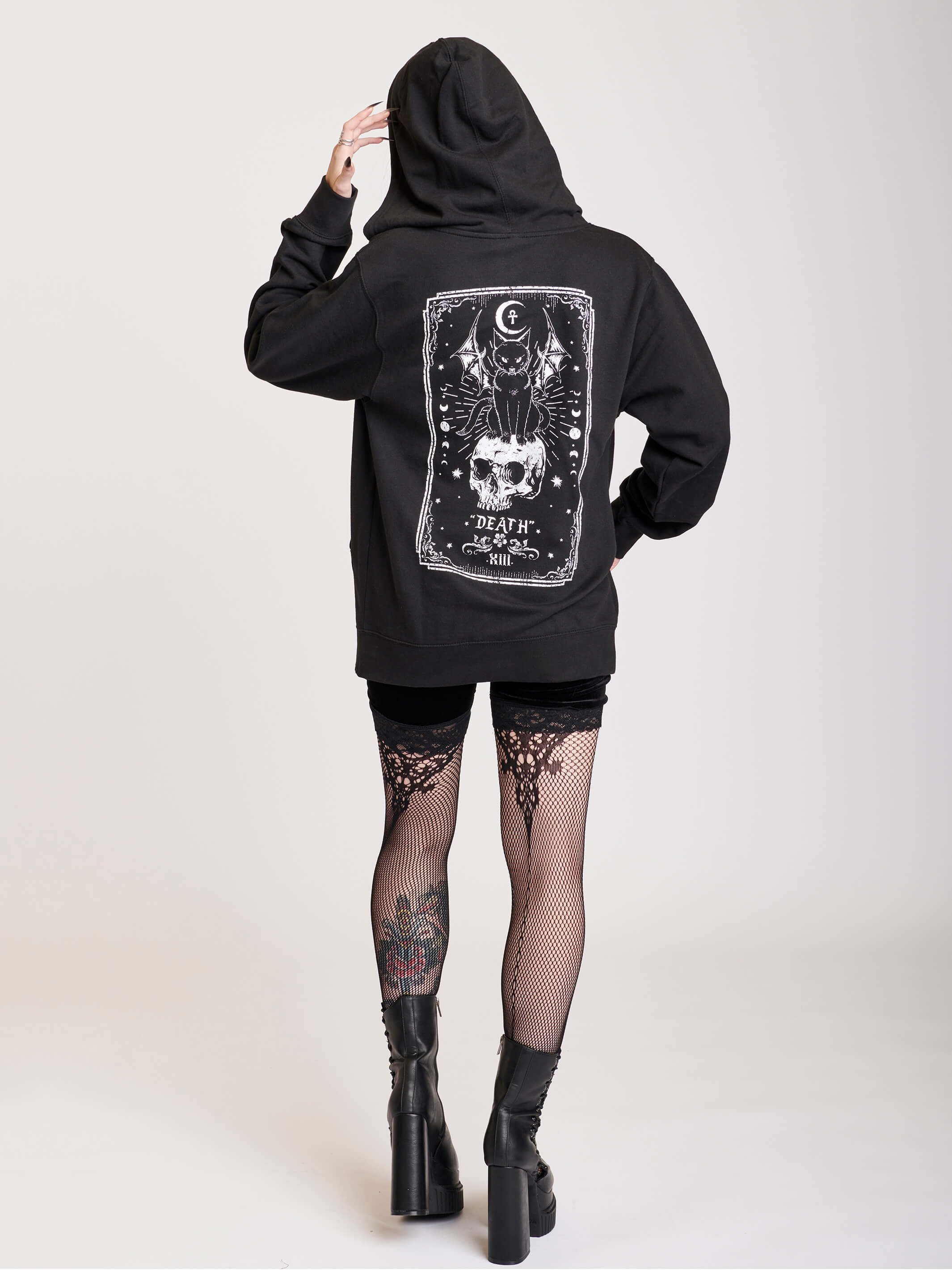 Death Tarot Zip Up Hoodie – Midnight Hour