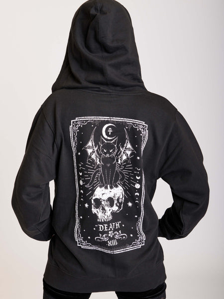 Death Tarot Zip Up Hoodie – Midnight Hour