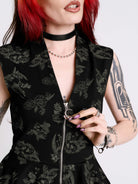 Decayed Forest Peplum Top