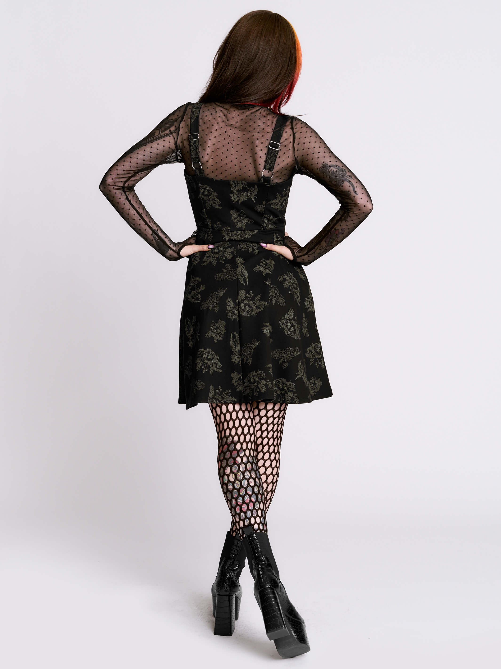 Decayed Forest Zipper Dress