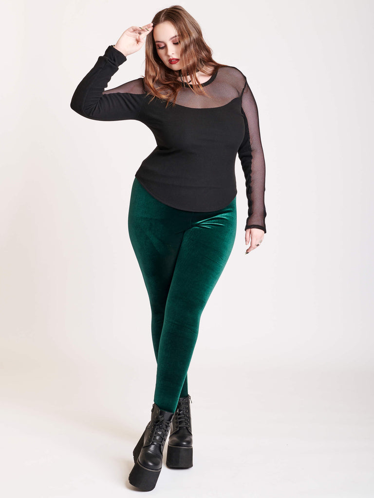 Emerald Velvet Legging