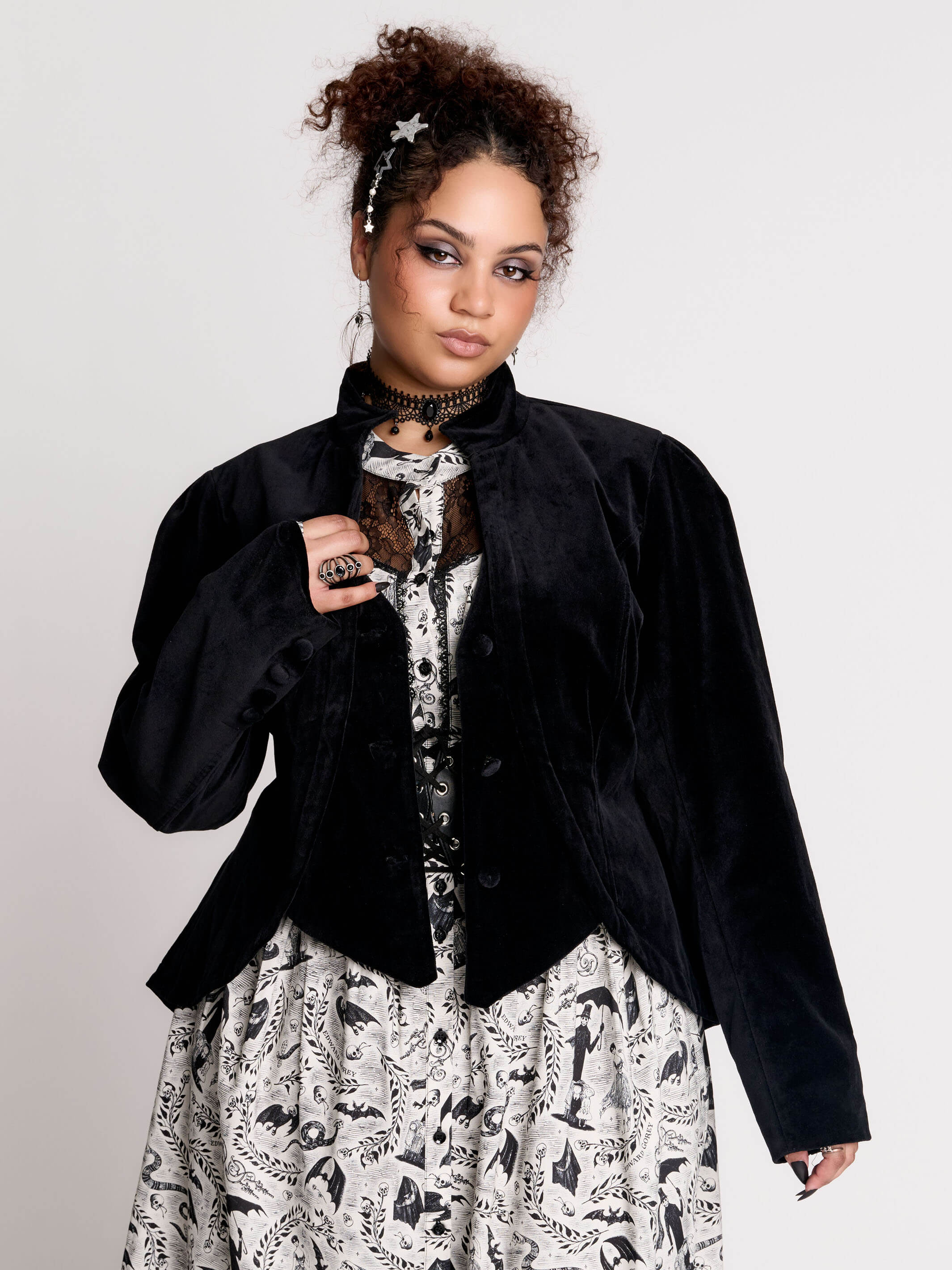 Edward Gorey Victorian Jacket | Cotton Corporate Goth Blazer