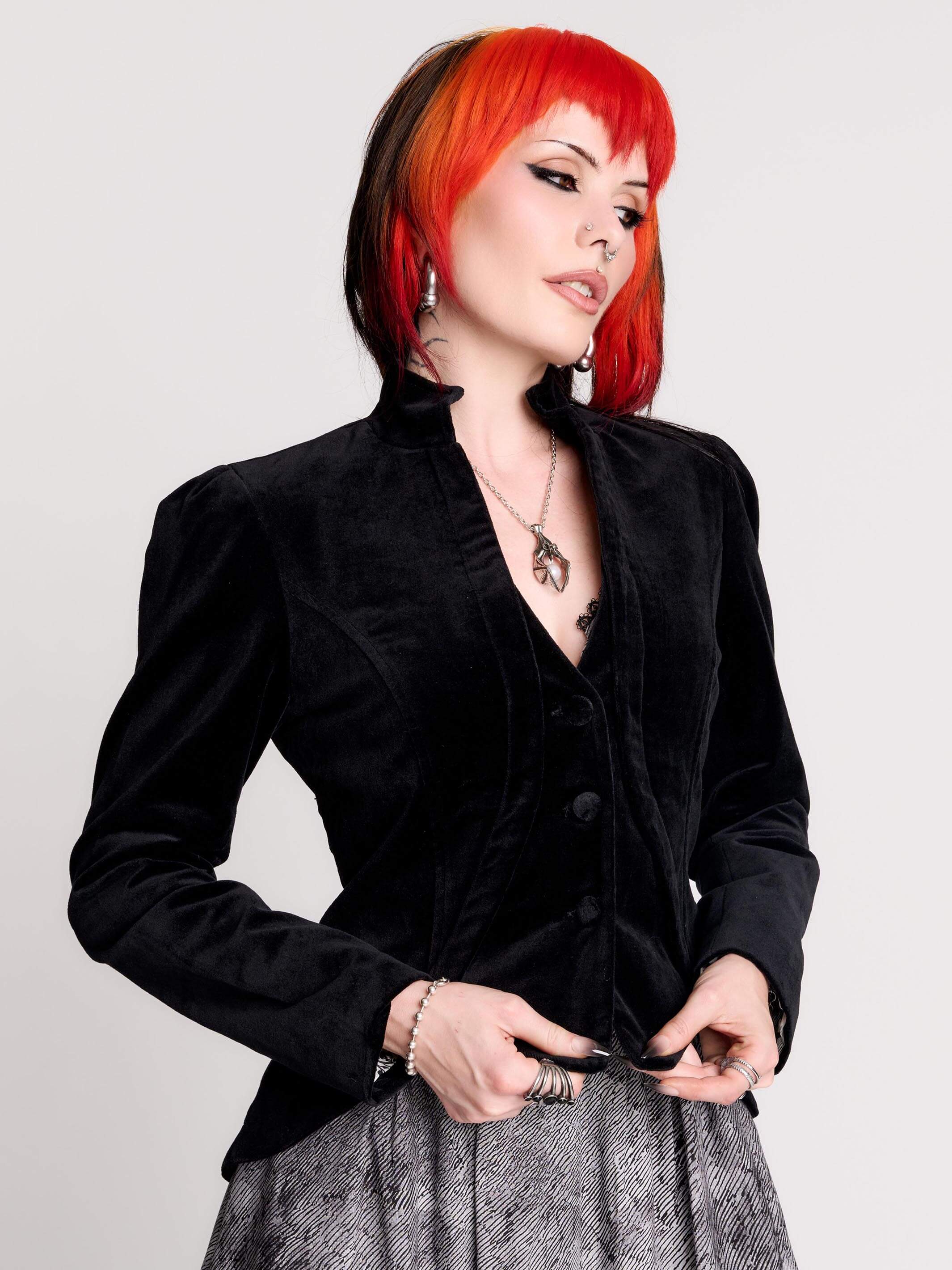 Edward Gorey Victorian Jacket | Cotton Corporate Goth Blazer