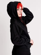 embroidered relic zip up hoodie