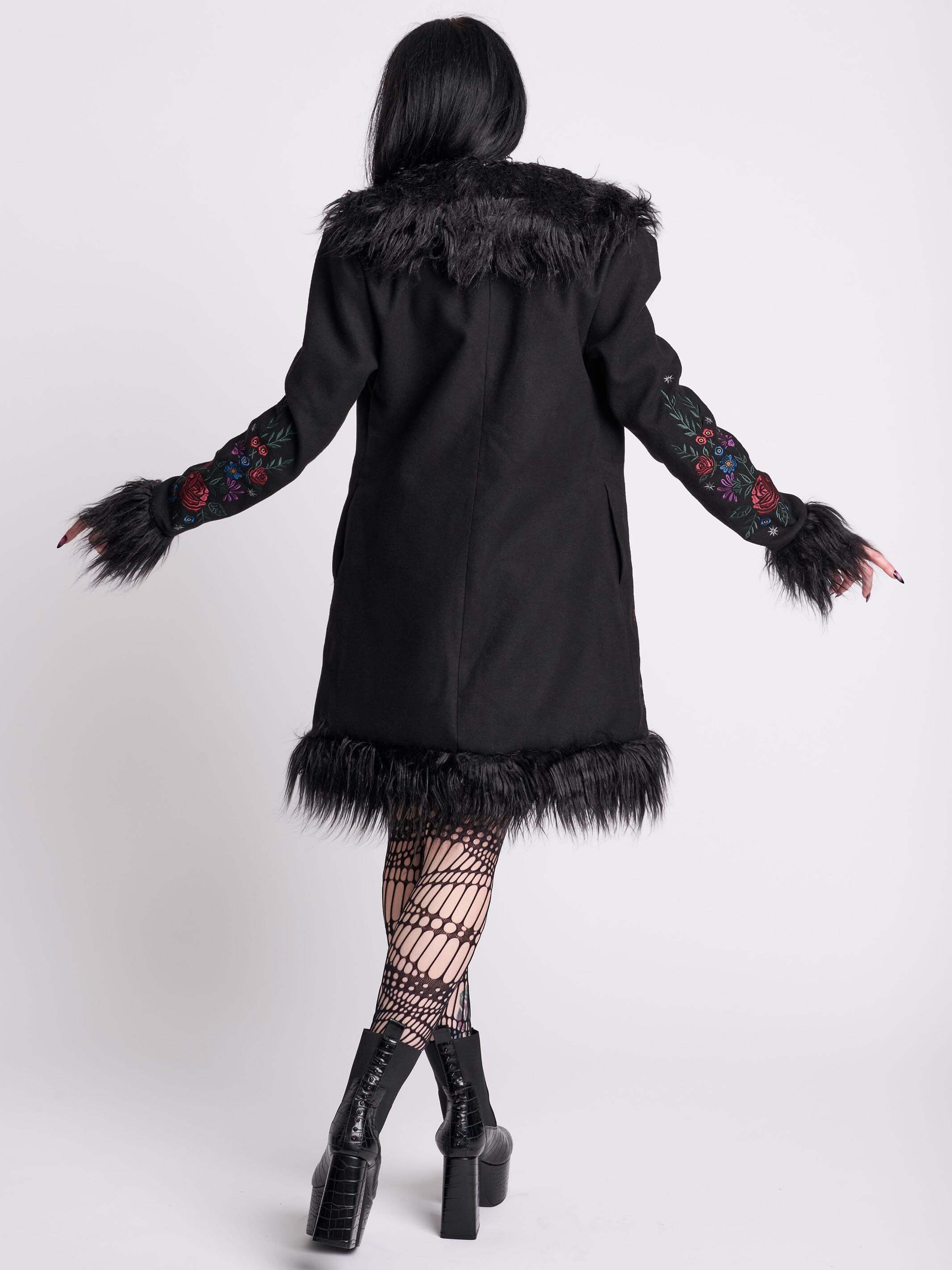 Buy The Botanical Fur Trim Coat at Midnight Hour – Midnight Hour