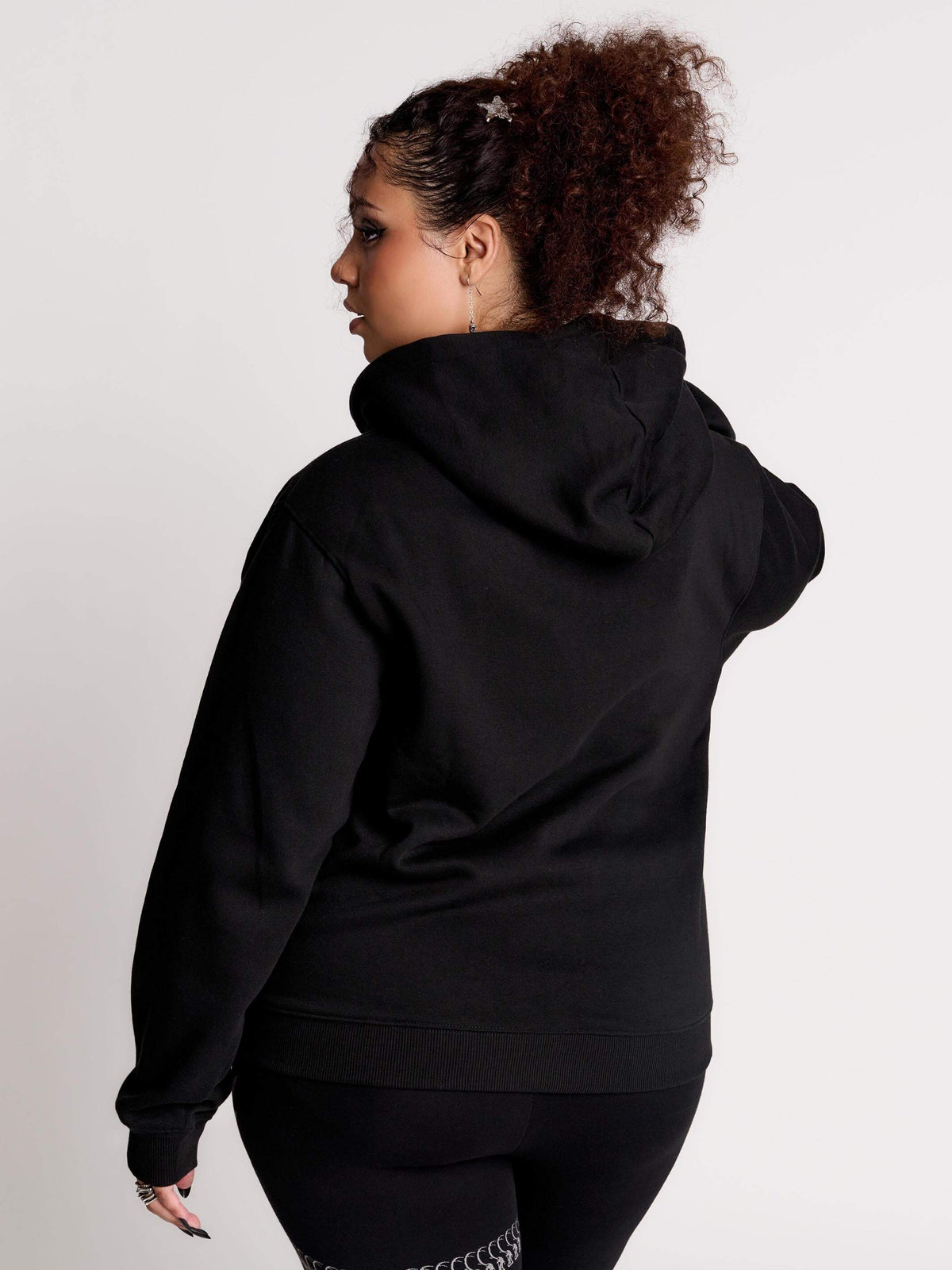 embroidered relic zip up hoodie