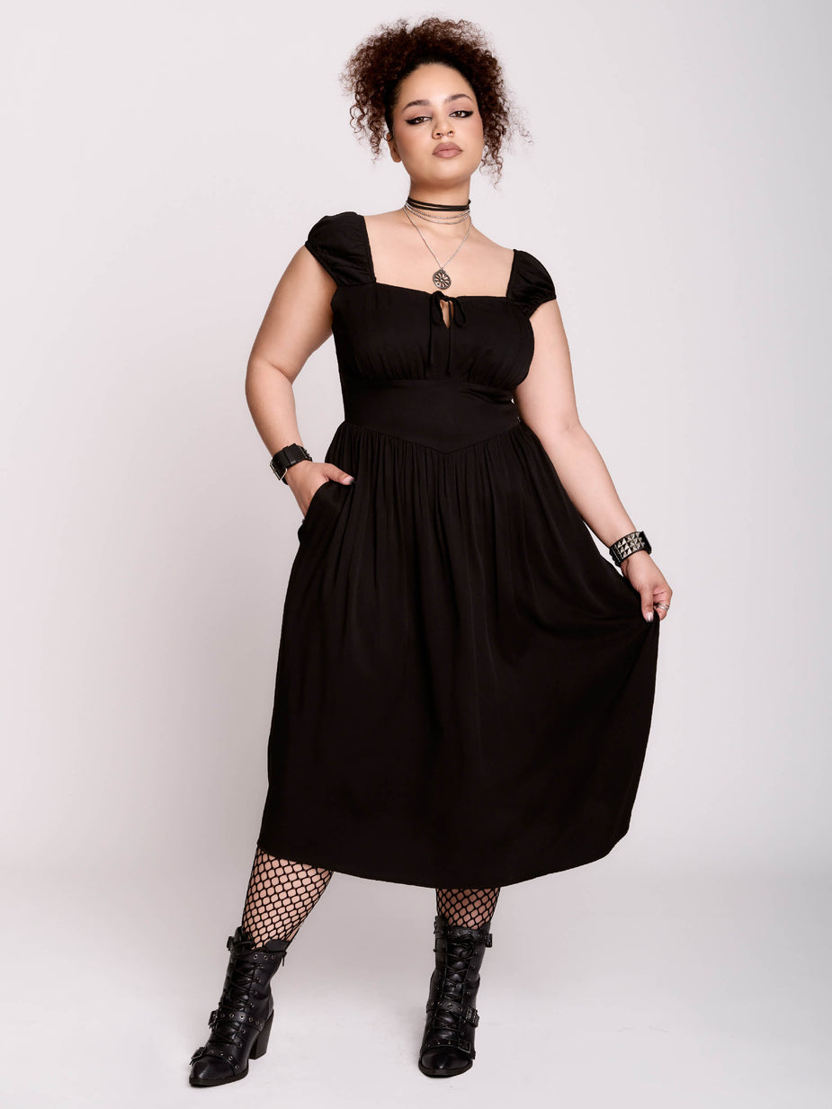 plus size gothic black dress Amazon.com: Gothic Vintage Lace Patchwork Women Dress Plus Size Goth Bandage Ladies Spaghetti Strap Dresses(Black,L): Clothing, Shoes & Jewelry