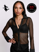 WITCHHUNT WEDNESDAY YOU FOUND ME! FISHNET SHIRT