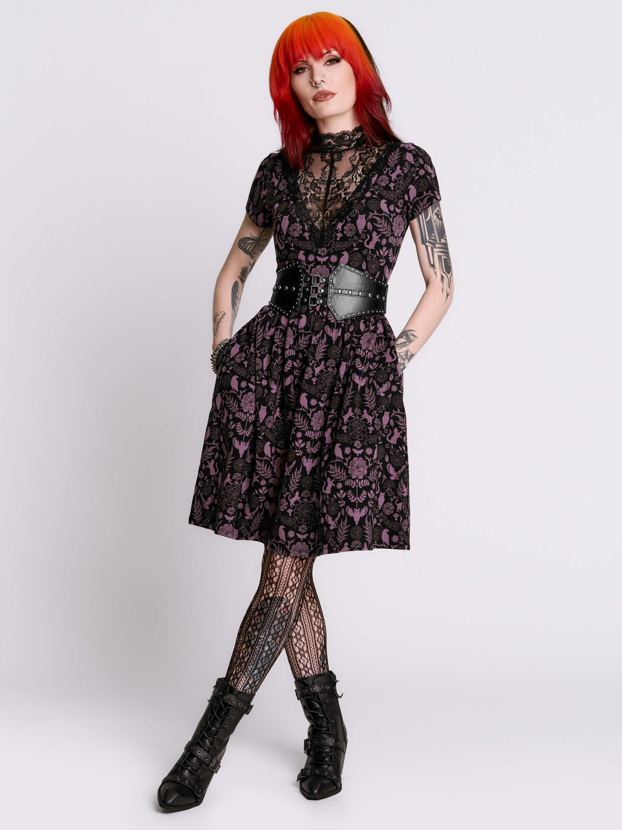 Folklore Lace Skater Dress LG / Folklore Folklore Lace Skater Dress LG / Folklore