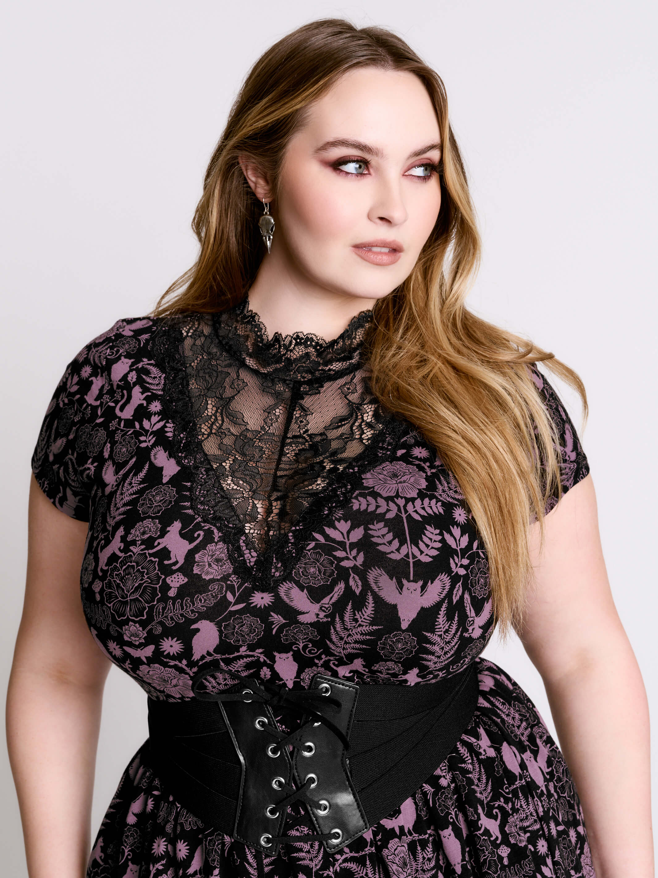 Folklore Lace Skater Dress