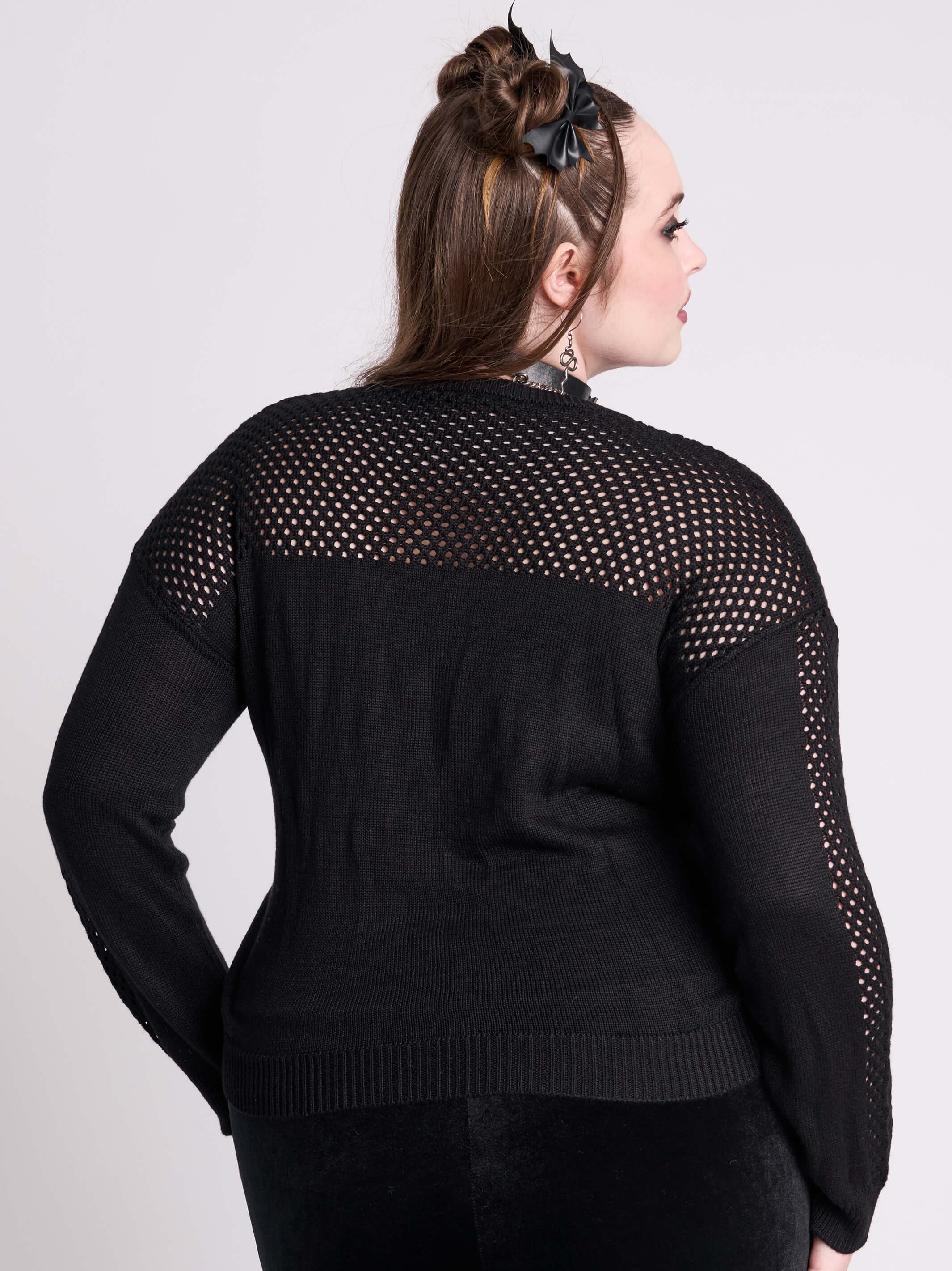 fall fashion fish net sweater Fishnet Sweater 3XL / Fishnet
