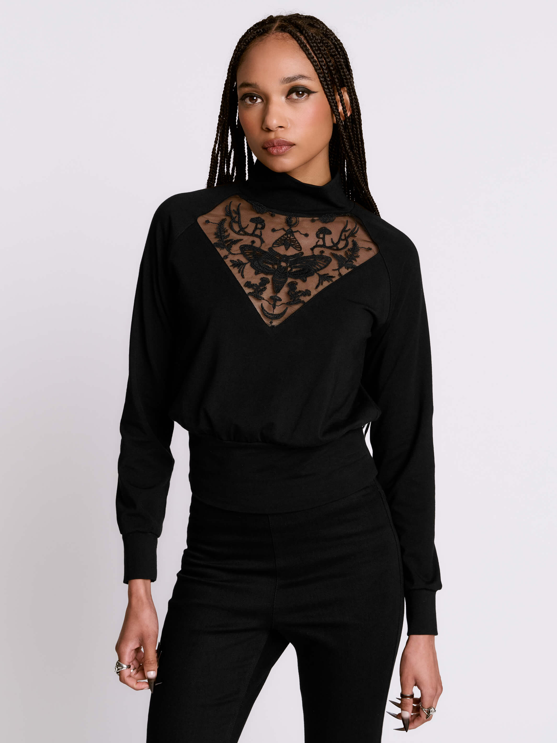 Forest Witch Embroidered Top