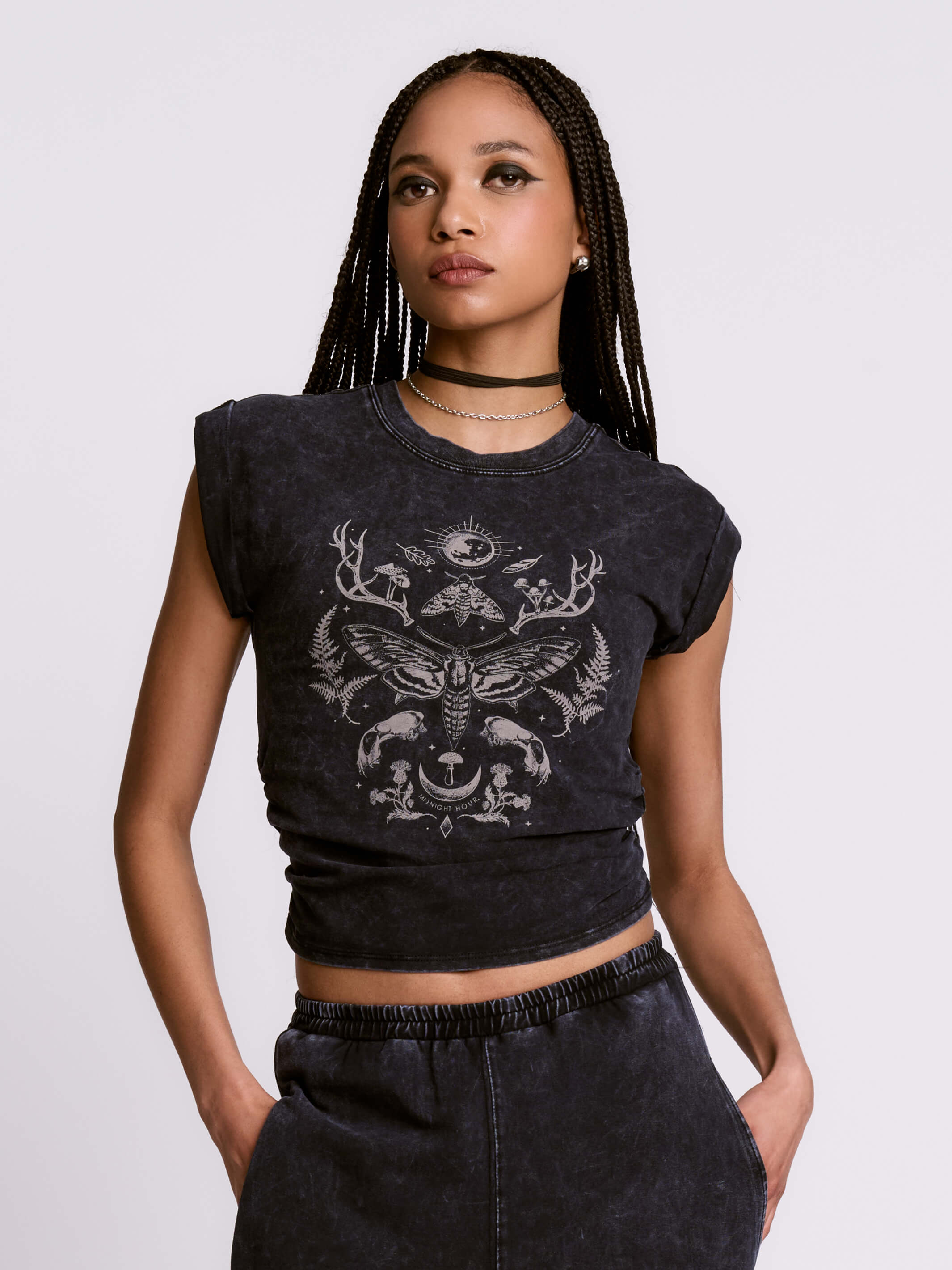 FOREST WITCH MINERAL WASH BABY TEE