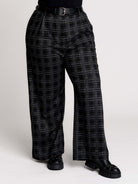 Grey Plaid Trouser
