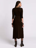 Black Henley sweater dress