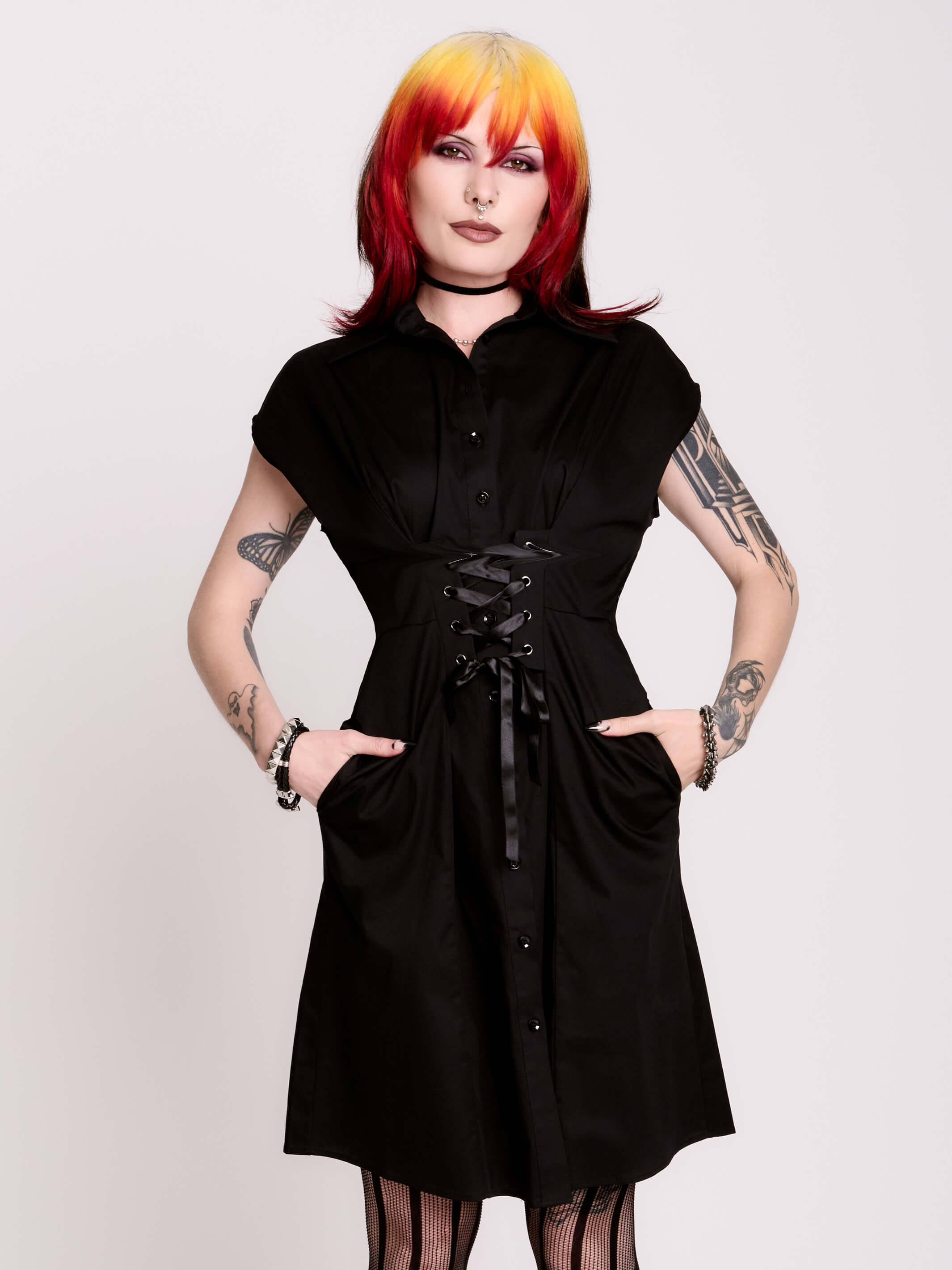 Corset Shirt Dress
