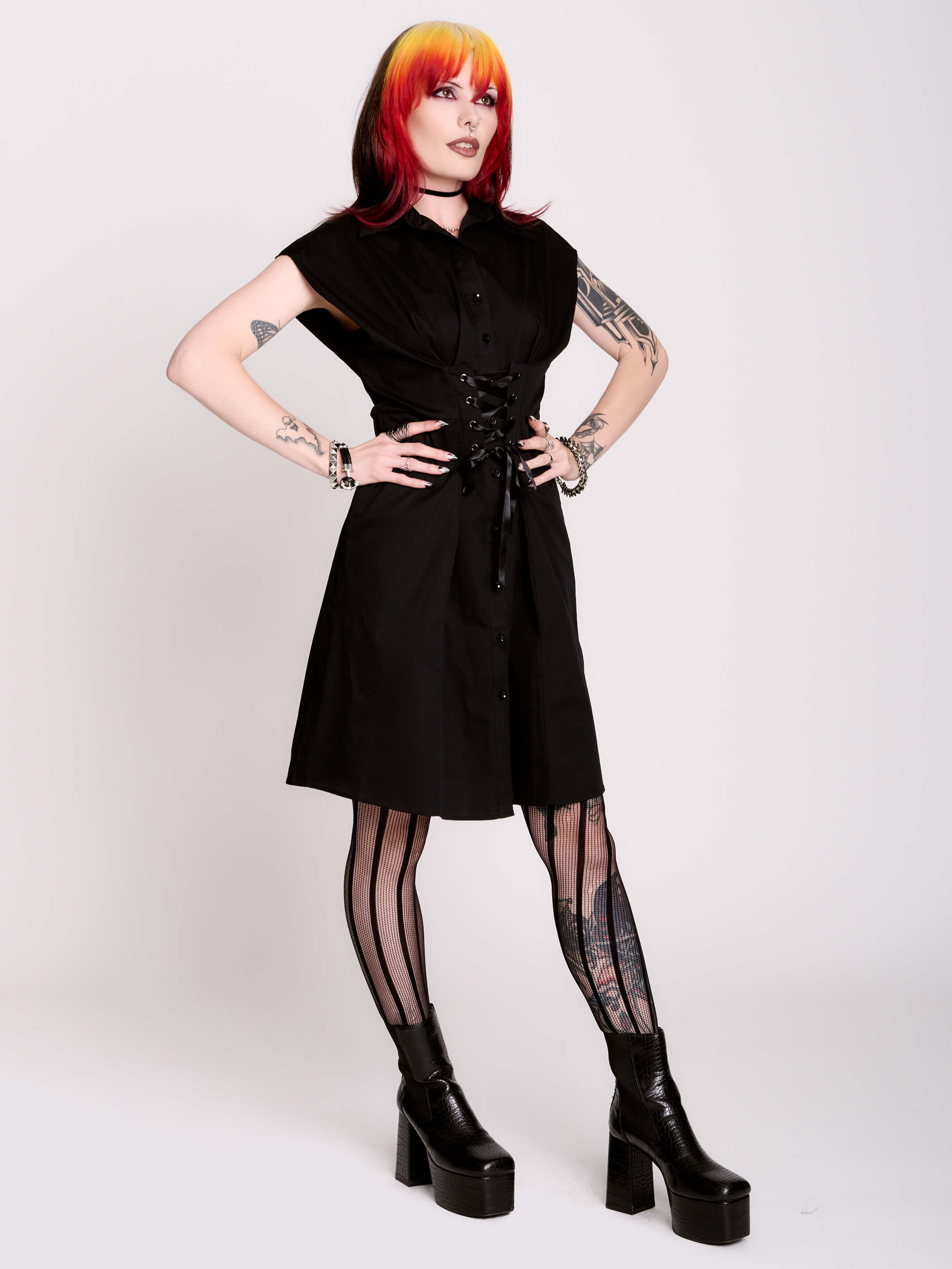 Corset Shirt Dress