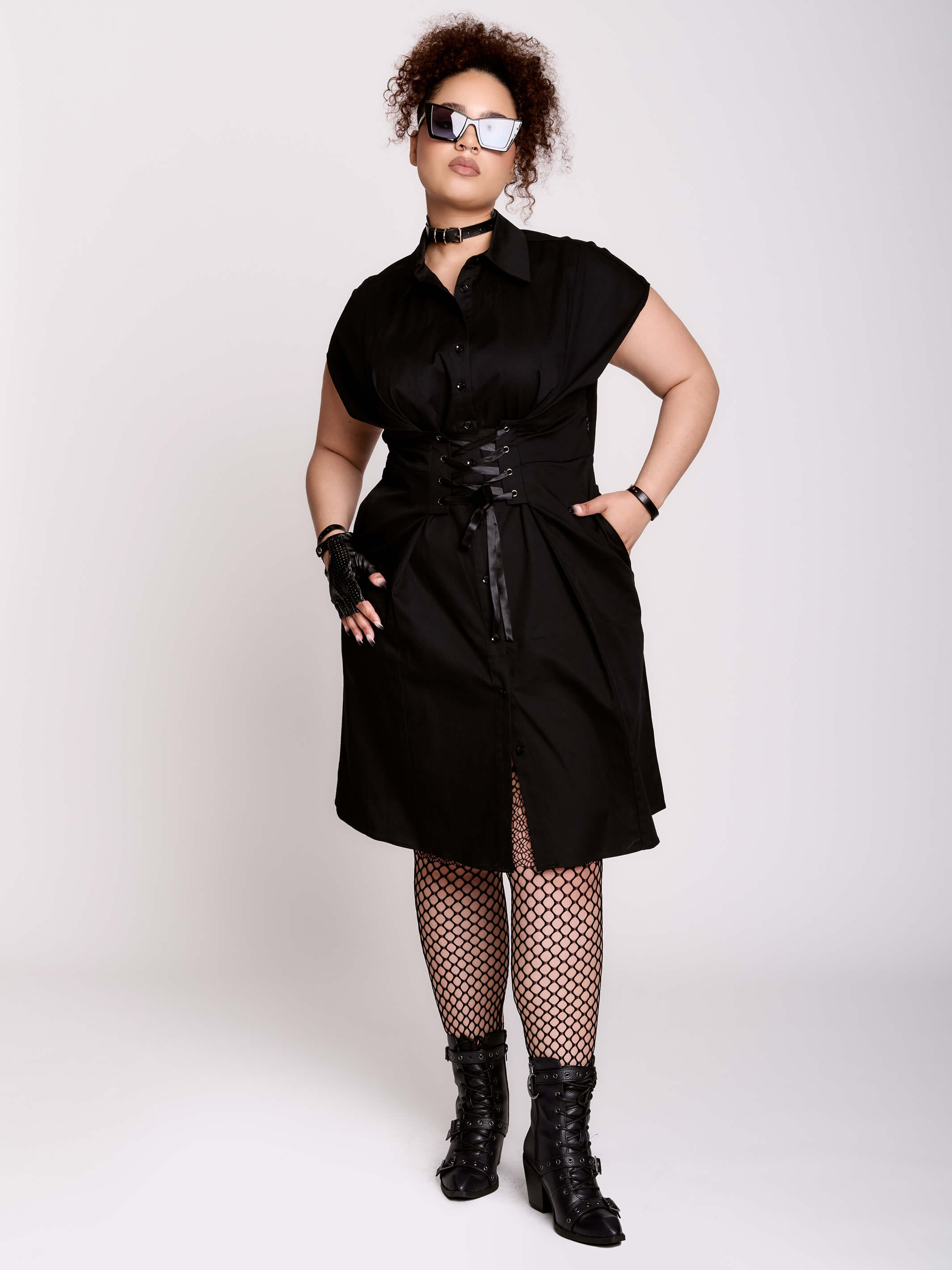 Corset Shirt Dress