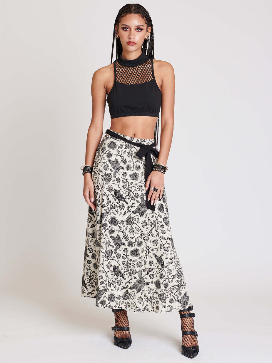 TERRA CUT OUT BRALETTE TOP- MIDNIGHT