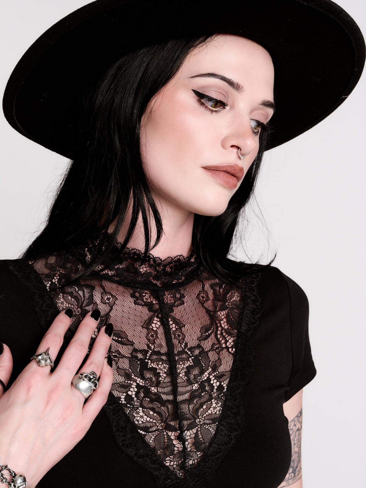 Victorian Lace Skater Dress – Midnight Hour
