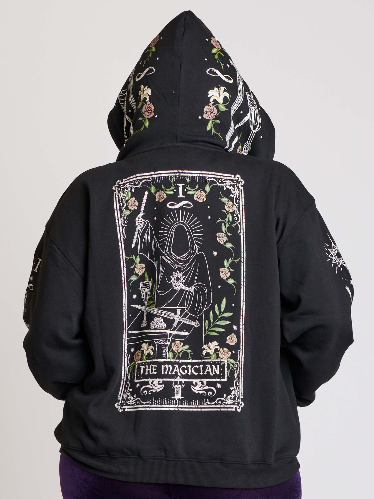 Witch Hoodie Med Mane Och Gothic Tryck main image 0