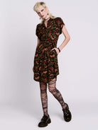 Moth to the Flame Shirt Dress