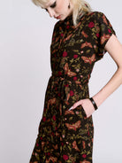 Moth to the Flame Shirt Dress