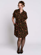 Moth to the Flame Shirt Dress