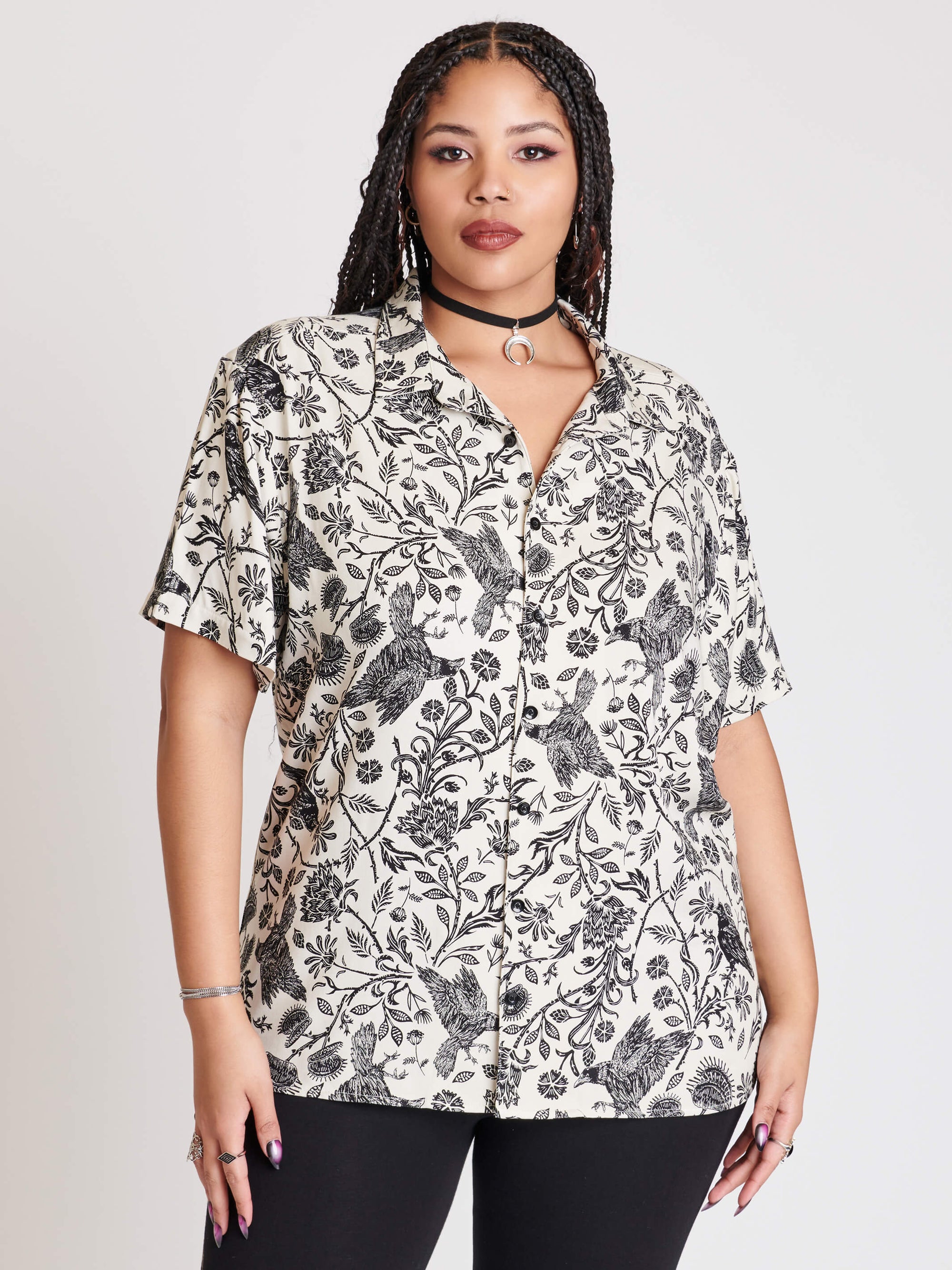 MURDER OF THE CROWS BUTTON DOWN SHIRT