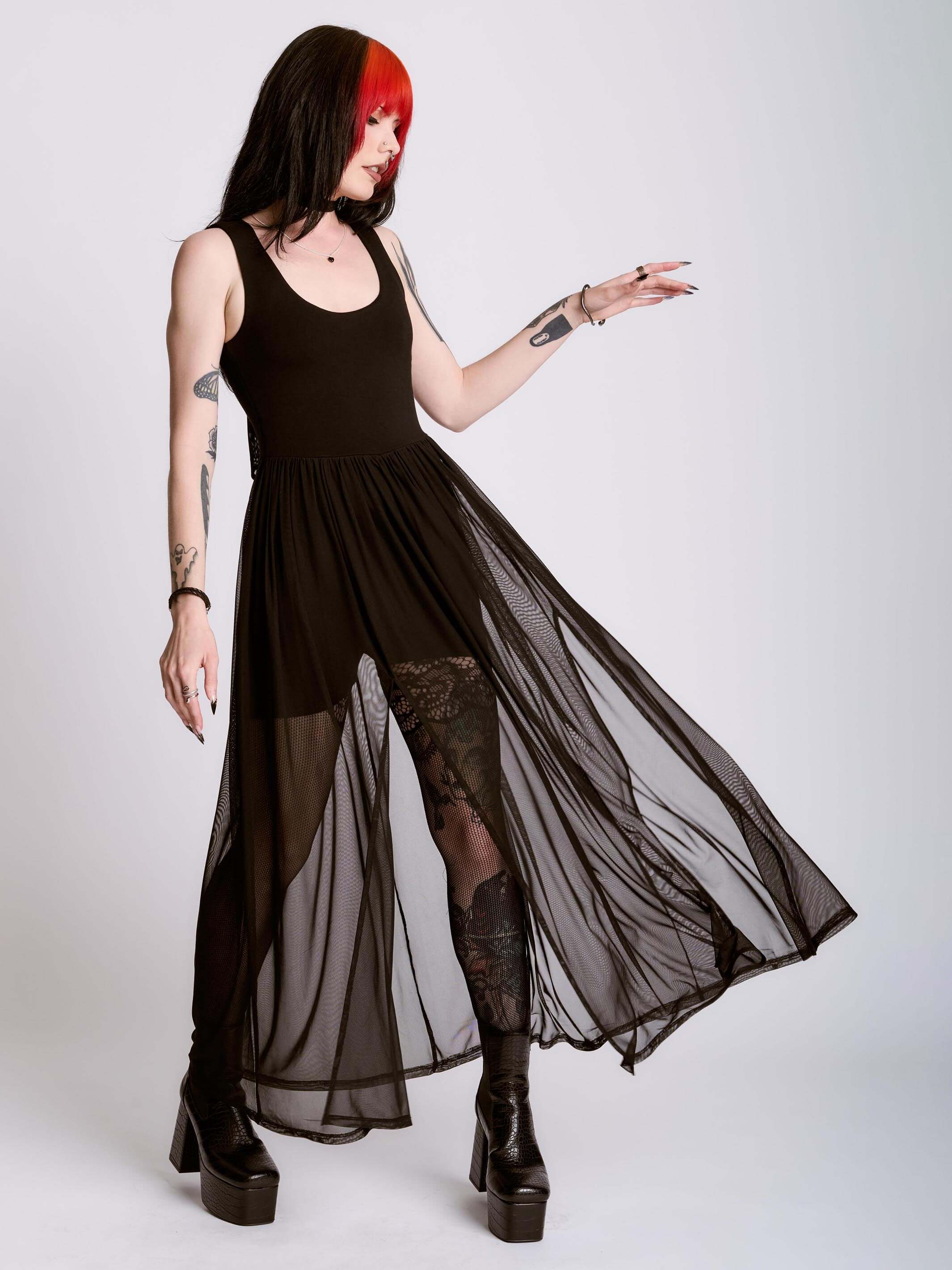 long black romper dress Black and Friday Deals,Womens Trendy Sleeveless Dress Jumpsuits V Neck Pleated Wide Leg Long Romper Chain Belt Dressy Work Playsuits (S, Black)
