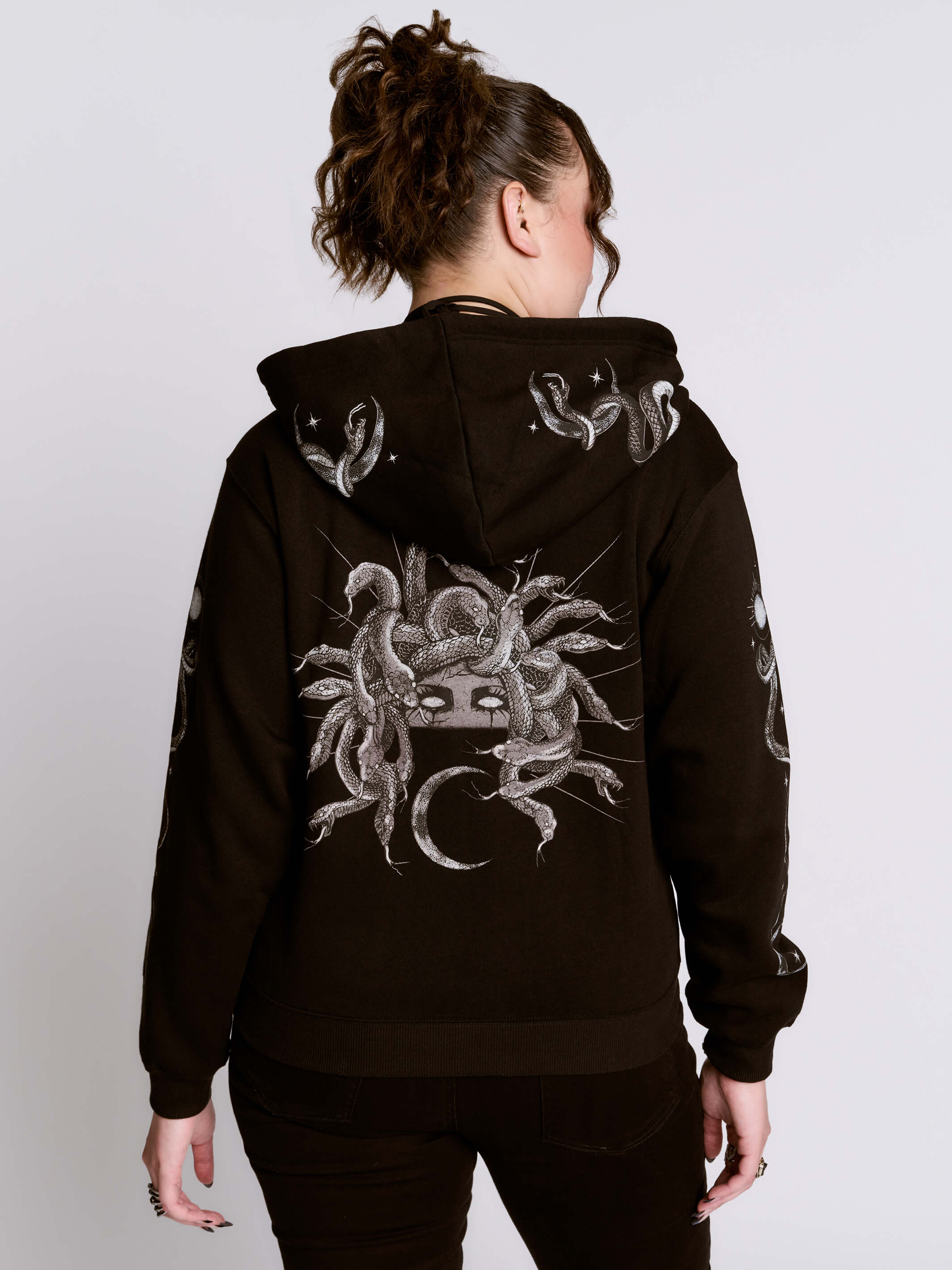 MEDUZA Hoodie パーカー ブラック Medusa Zip Up Hoodie – Midnight Hour